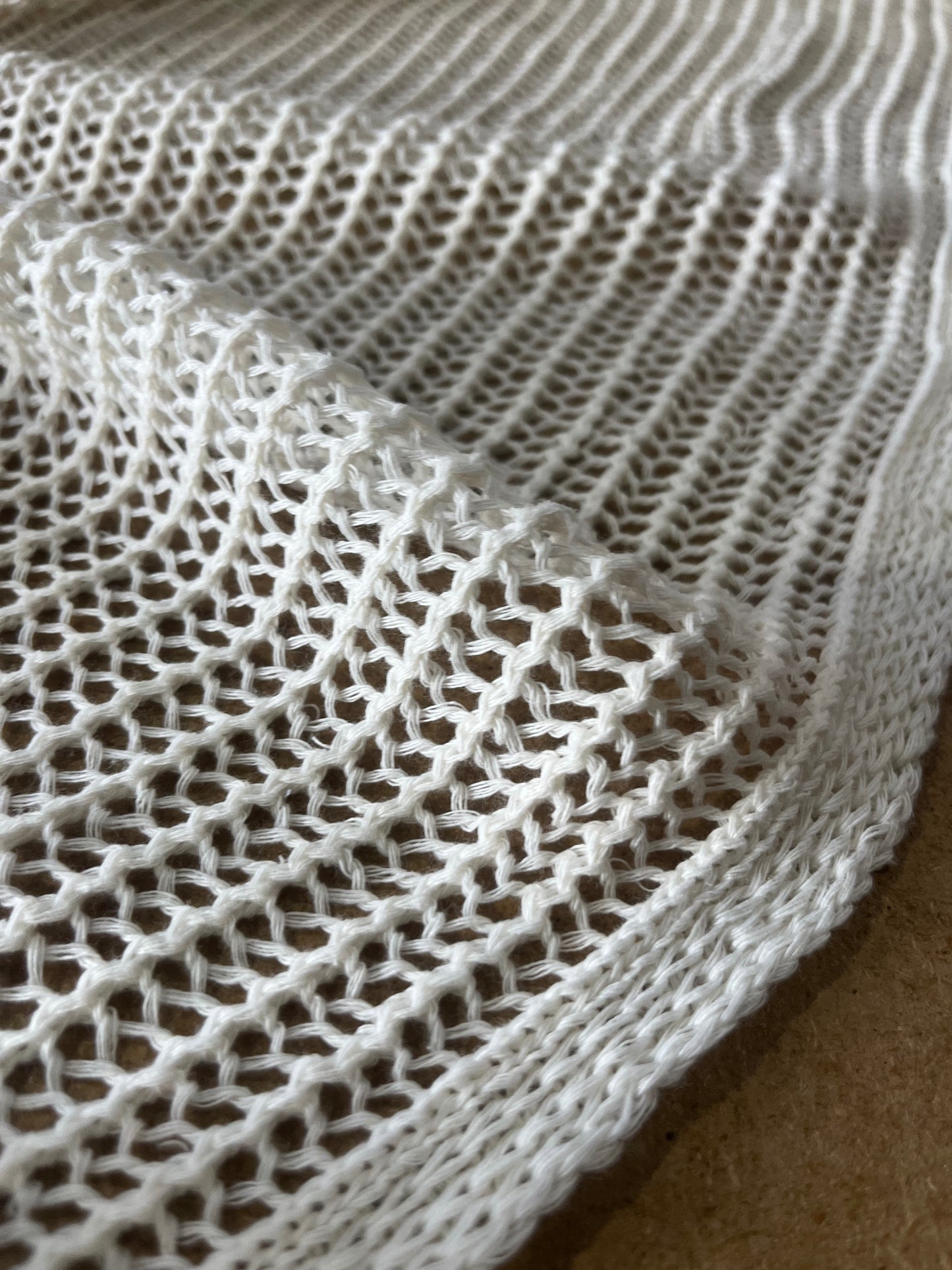 Cesare 004 cotton crochet white