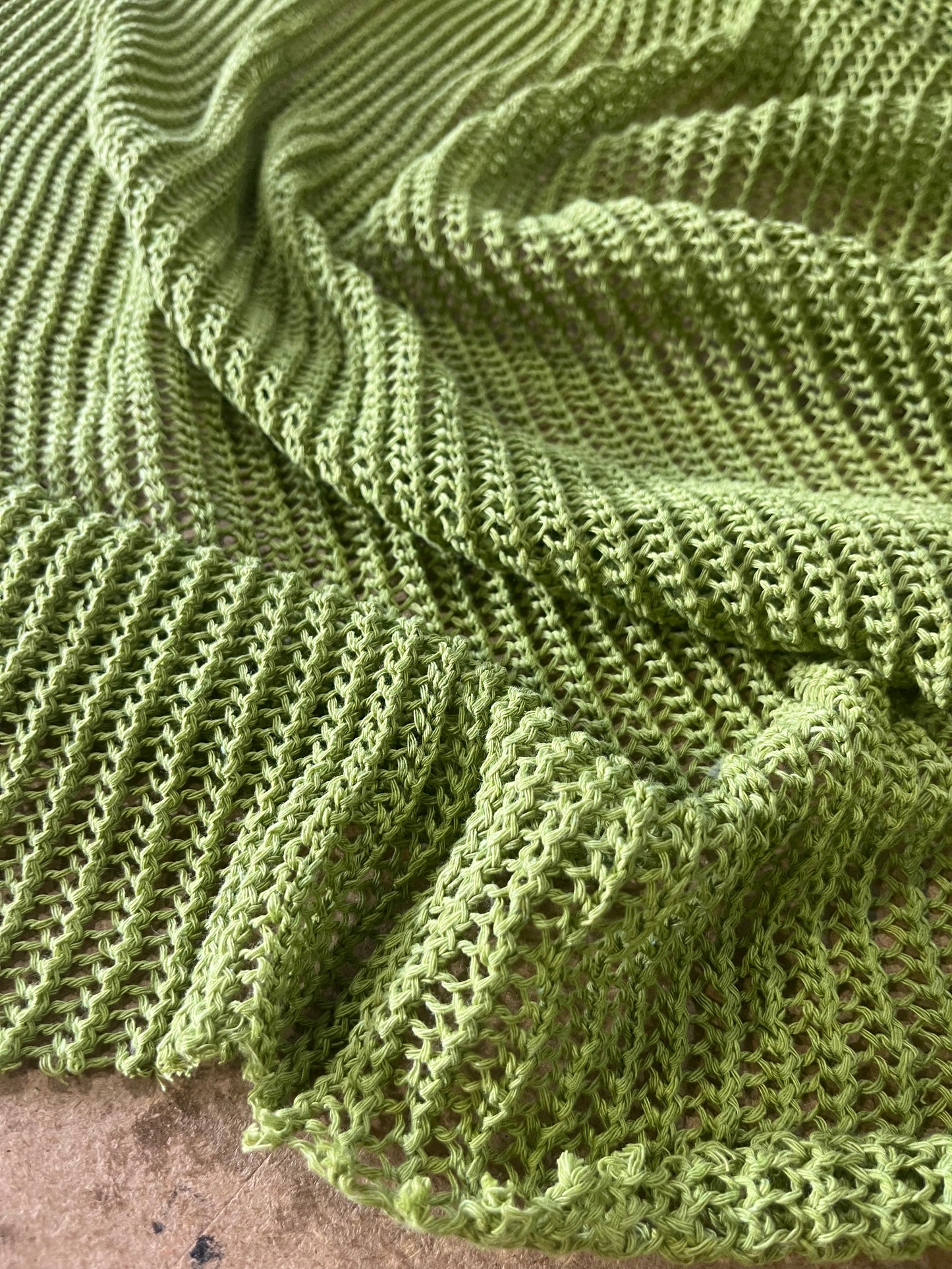 Cesare 005 cotton crochet olive