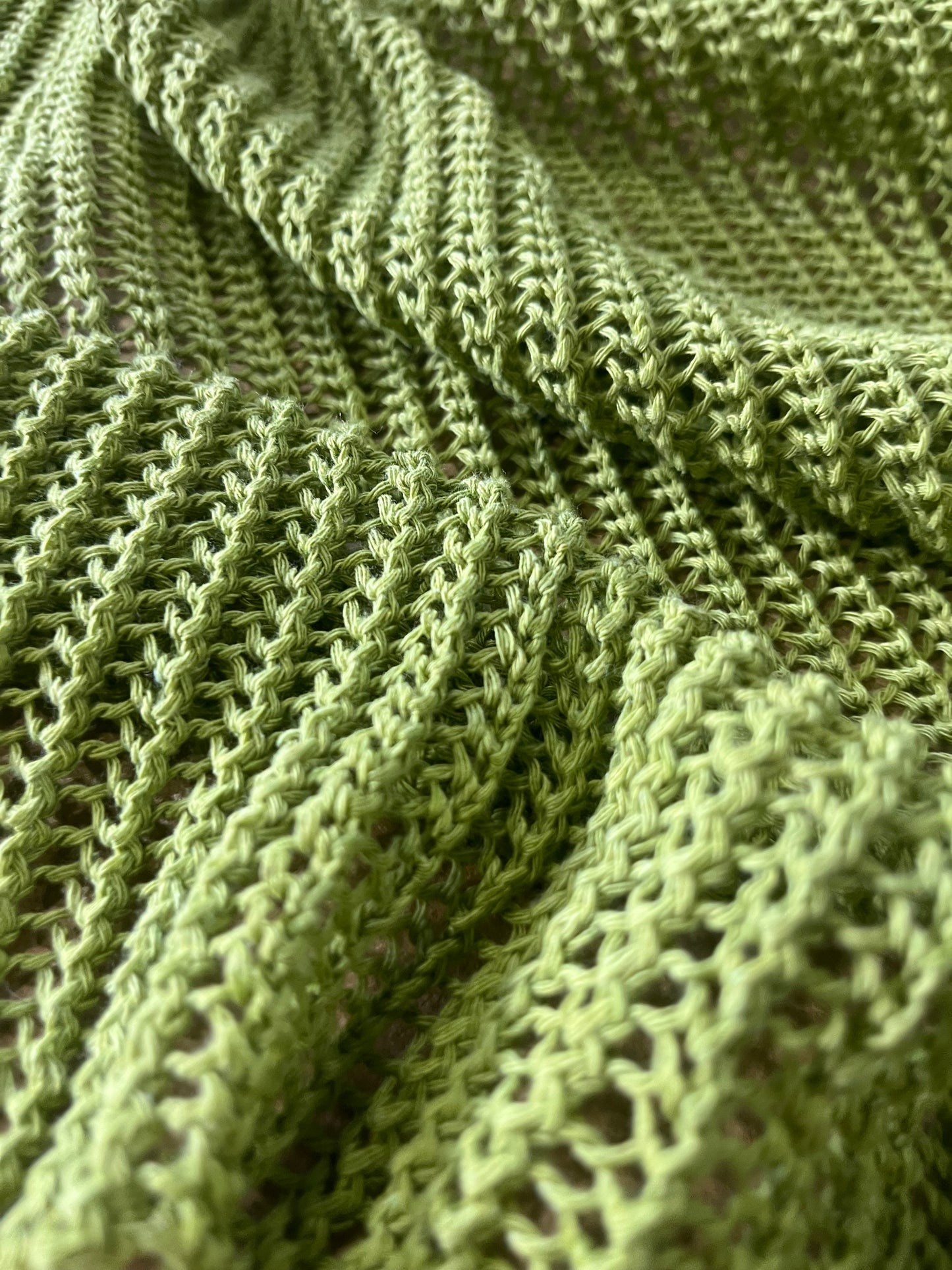 Cesare 005 cotton crochet olive