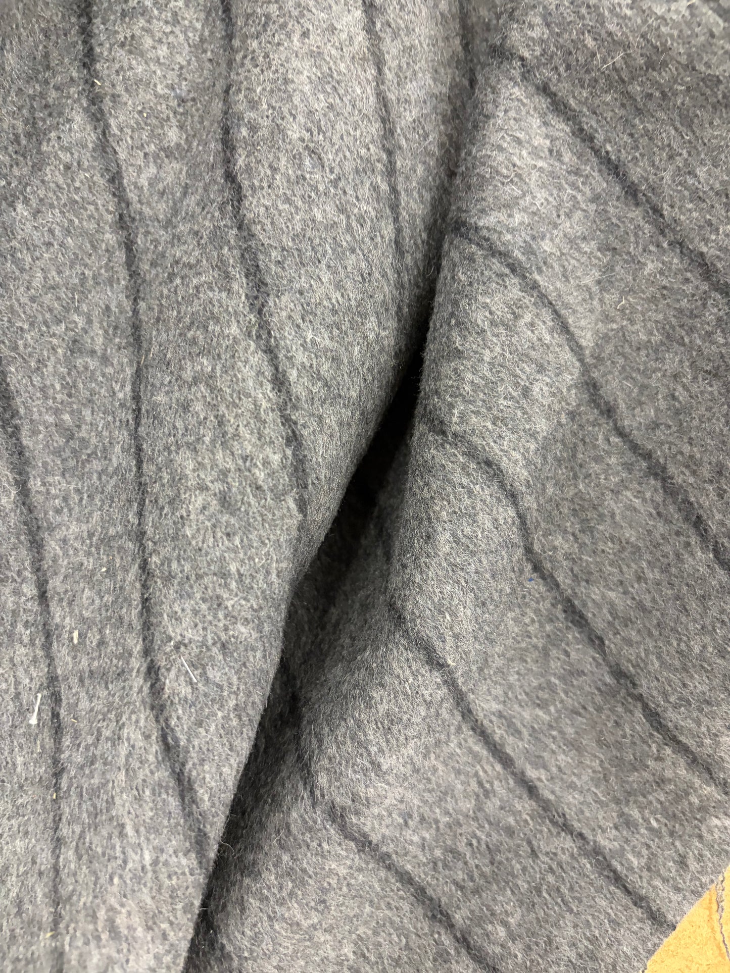 FANNY 008 anthracite striped heavy wool flannel