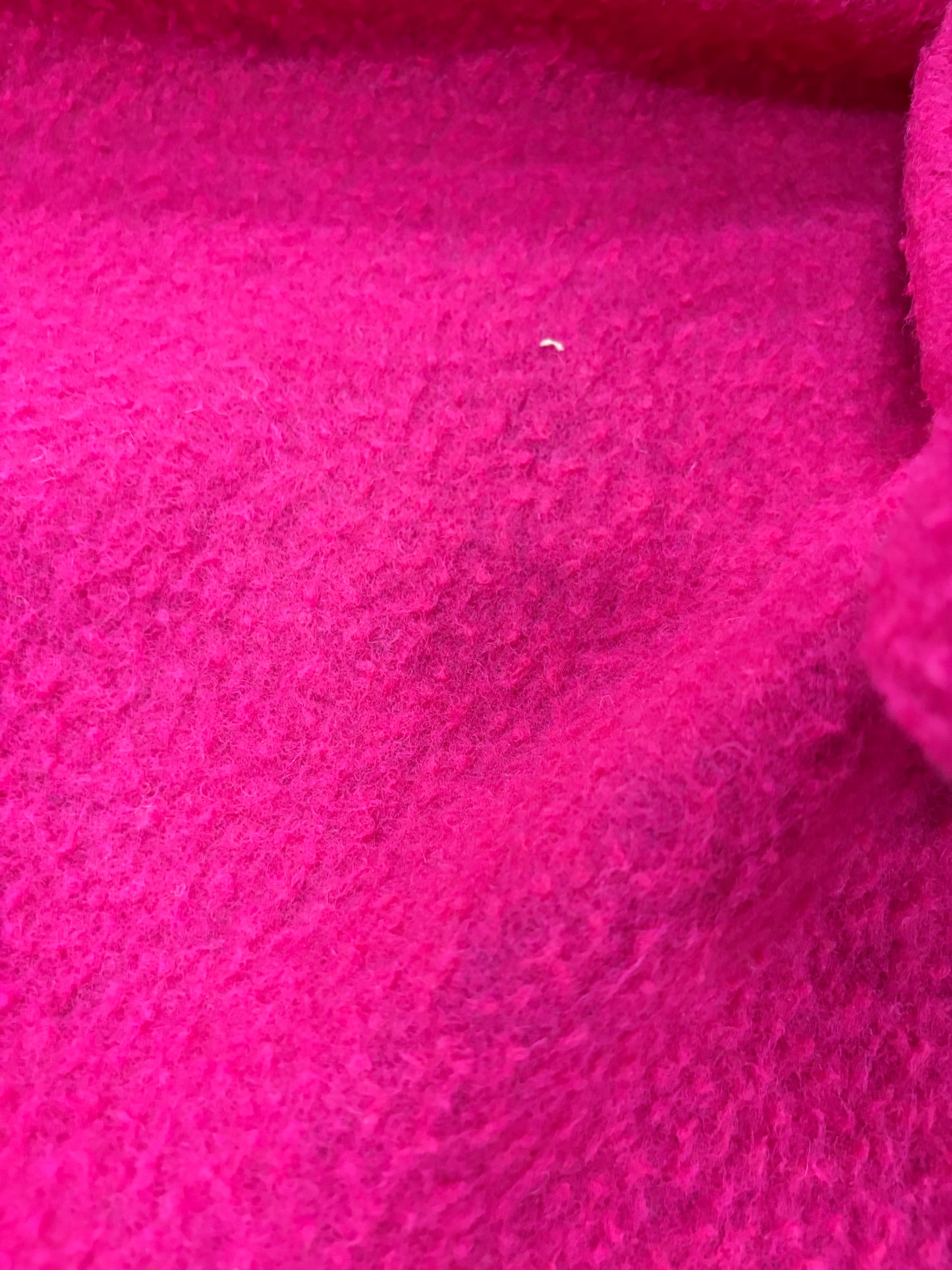 FANNY 011 fuchsia boiled wool vintage look
