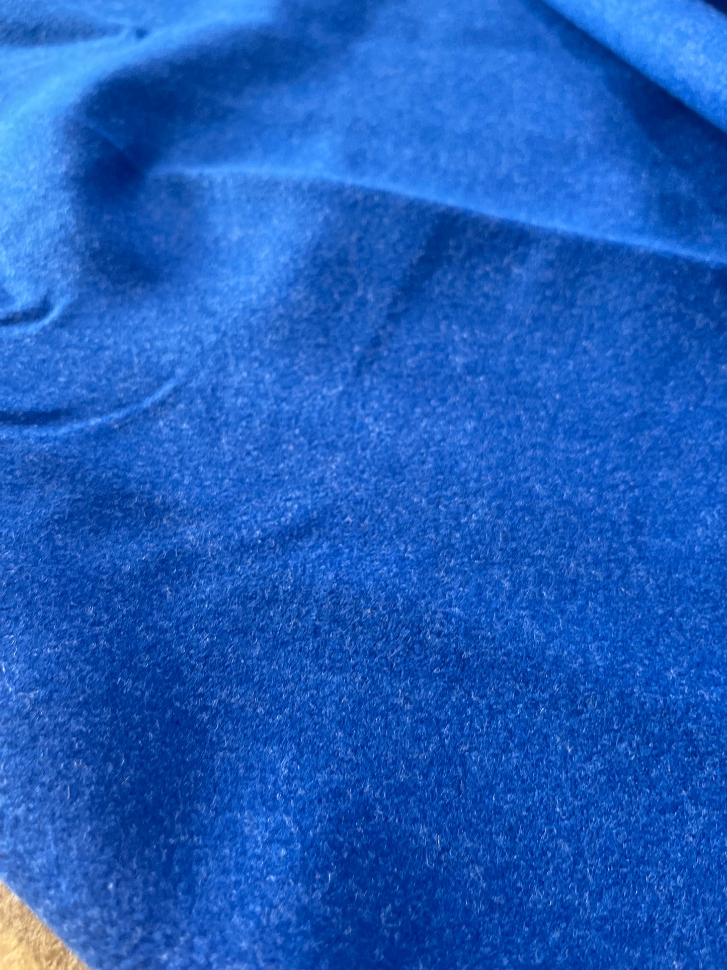 Cesare 023 heavy stretch fabric wool look cobalt blue
