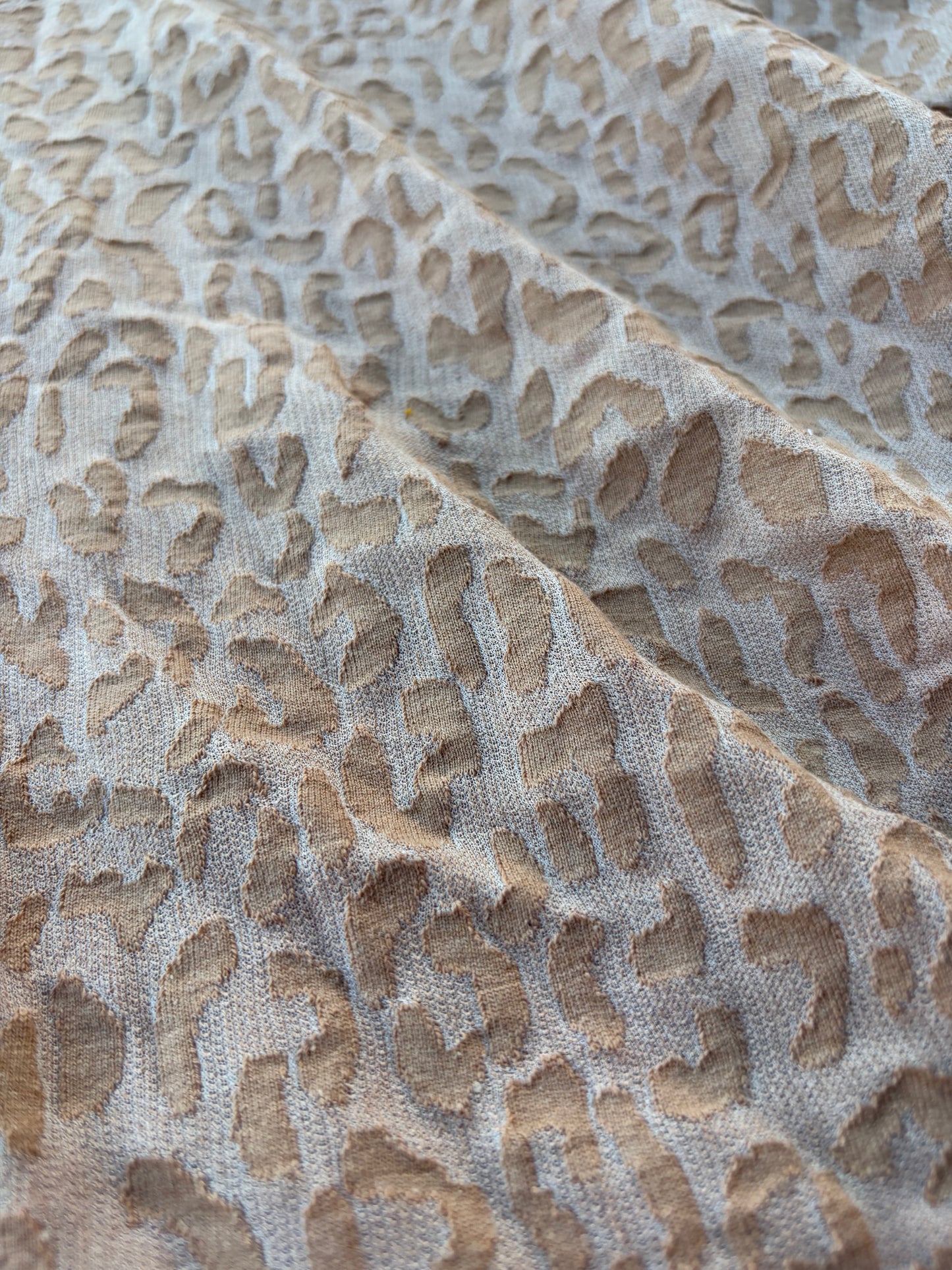 BURNS 027 cotton jersey jacquard leopard