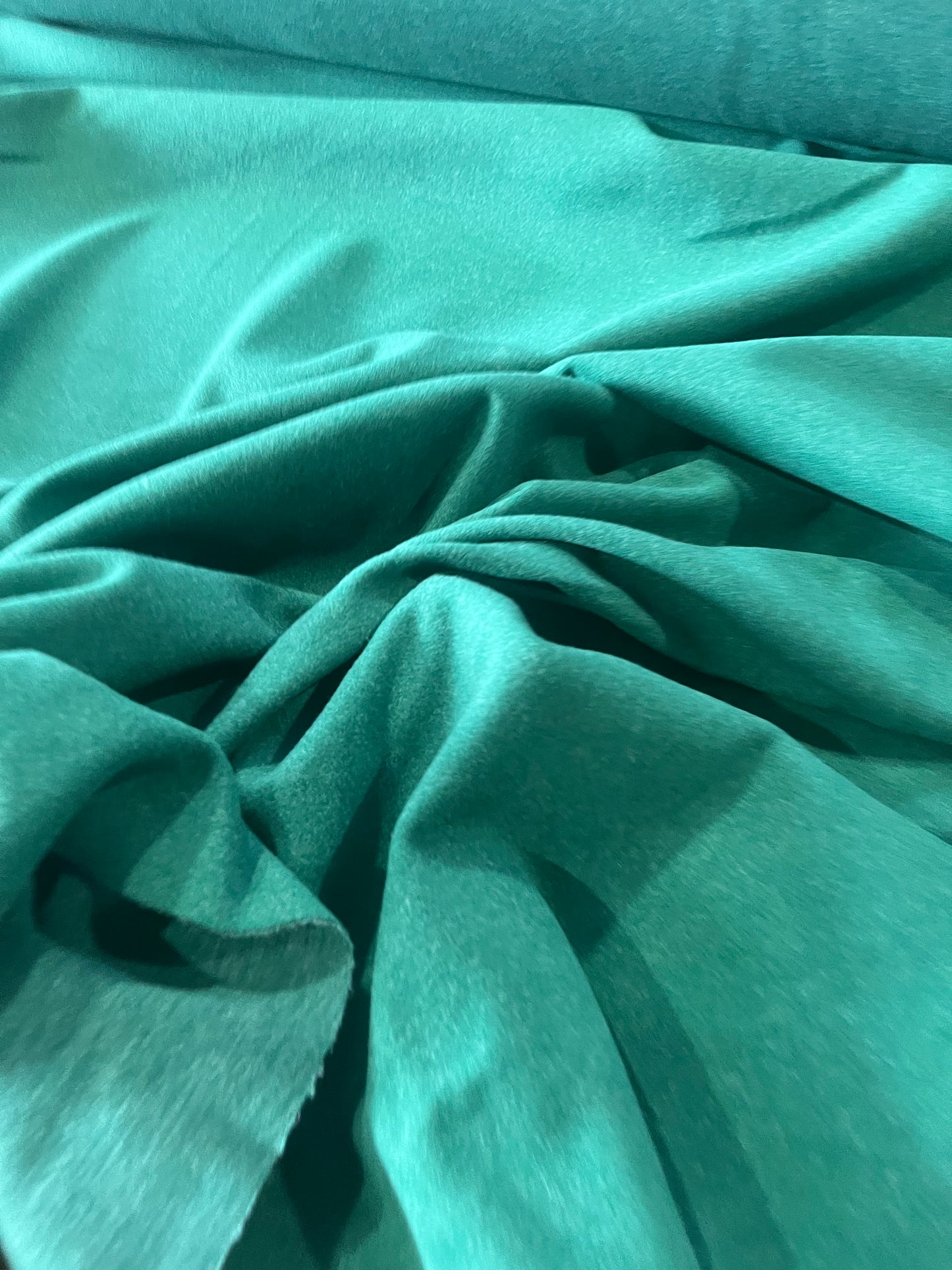 Cesare 024 heavy stretch fabric wool look bottle green