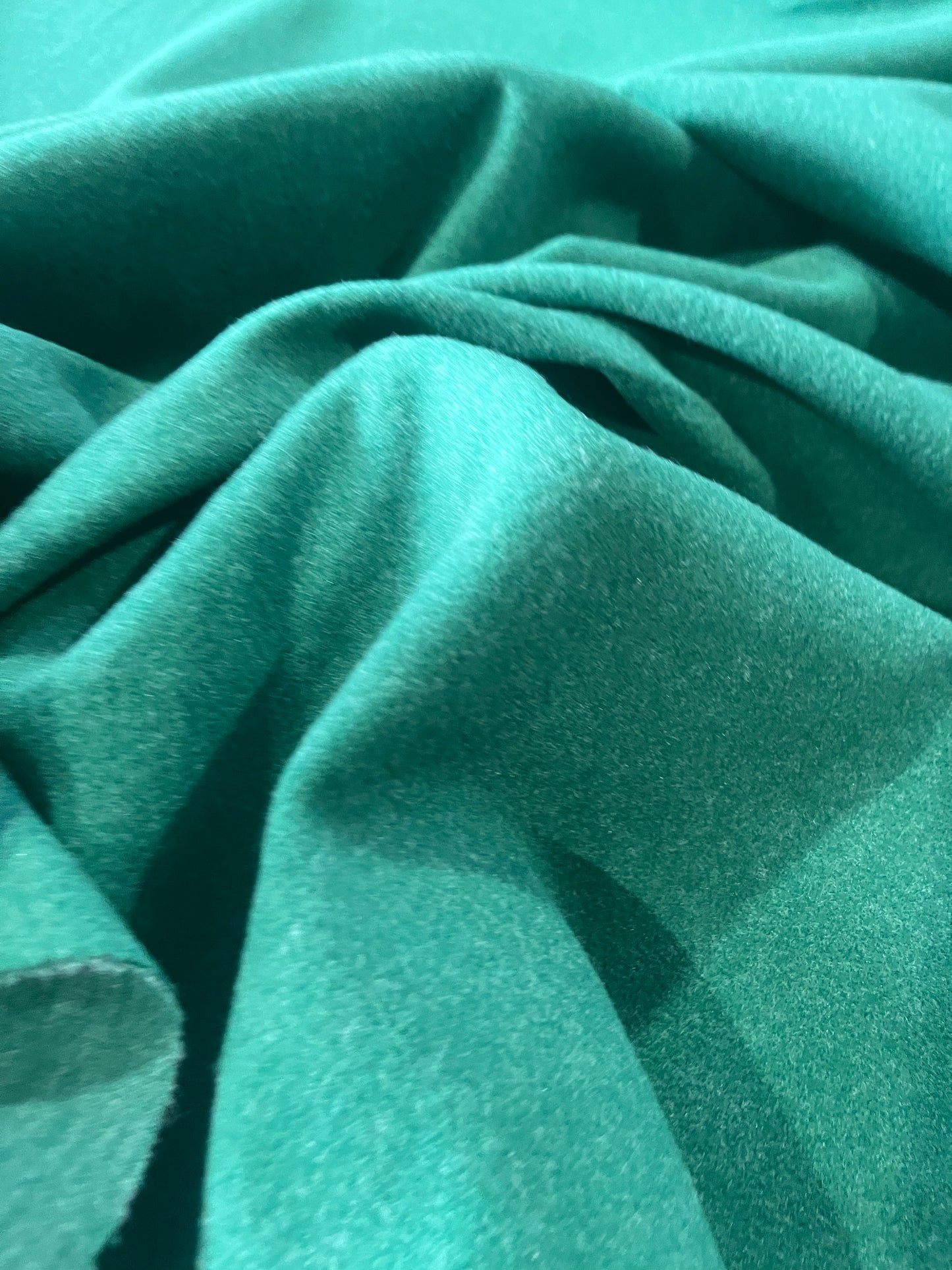 Cesare 024 heavy stretch fabric wool look bottle green