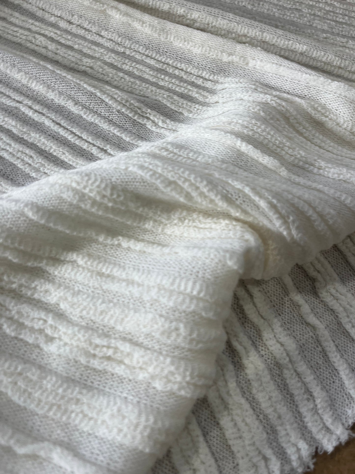 Cesare 025 cotton fantasy jersey stripes off white