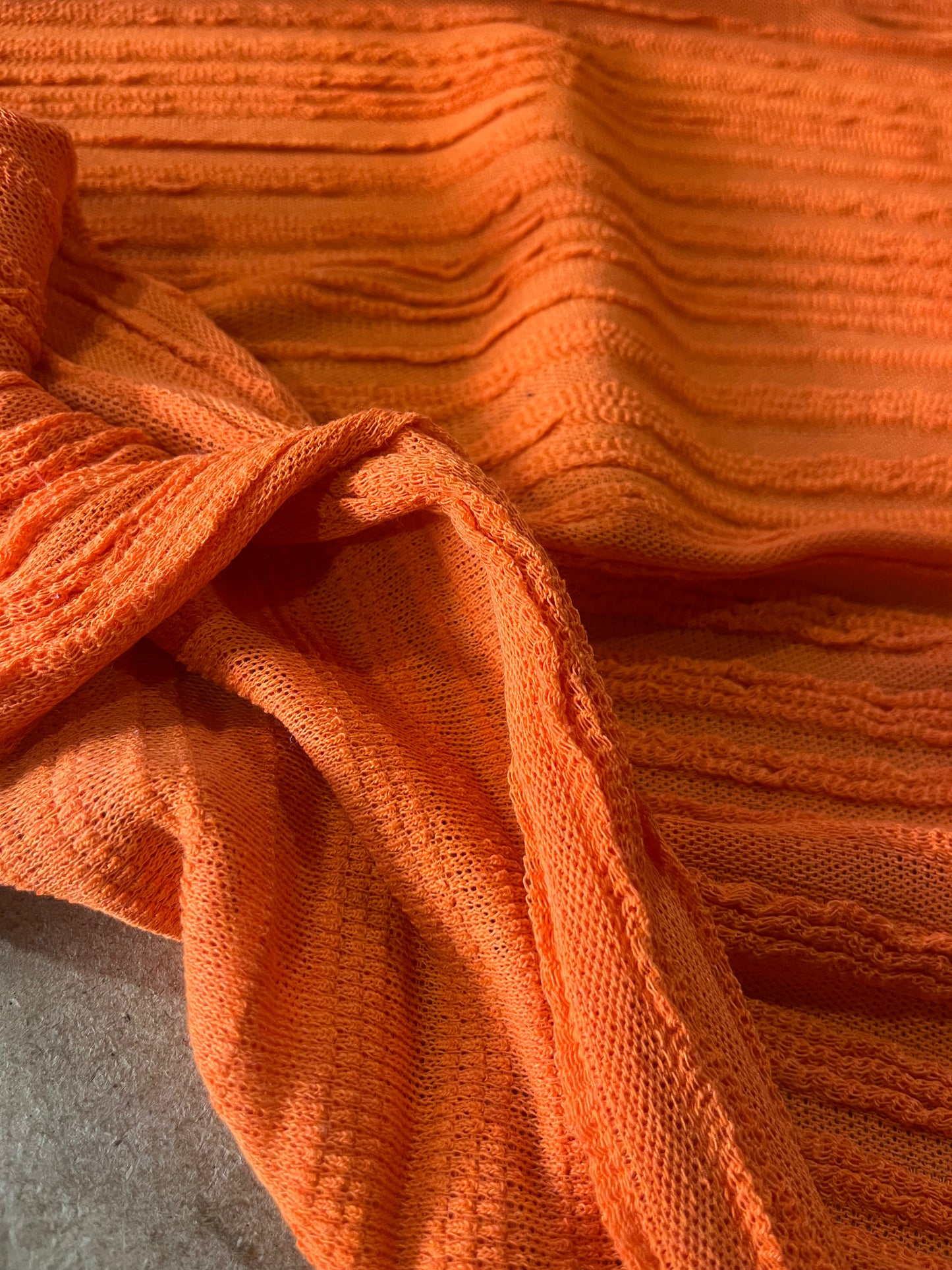 Cesare 028 cotton fantasy jersey stripes orange