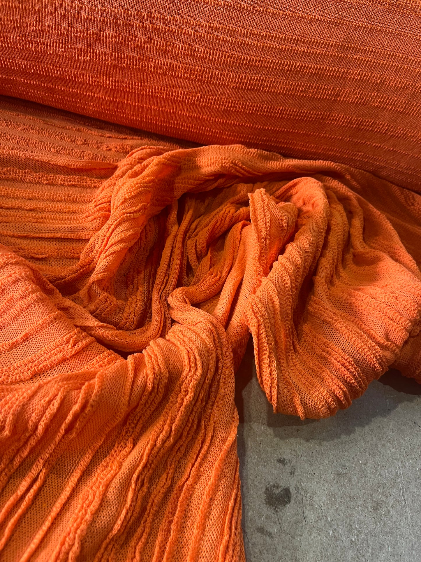 Cesare 028 cotton fantasy jersey stripes orange