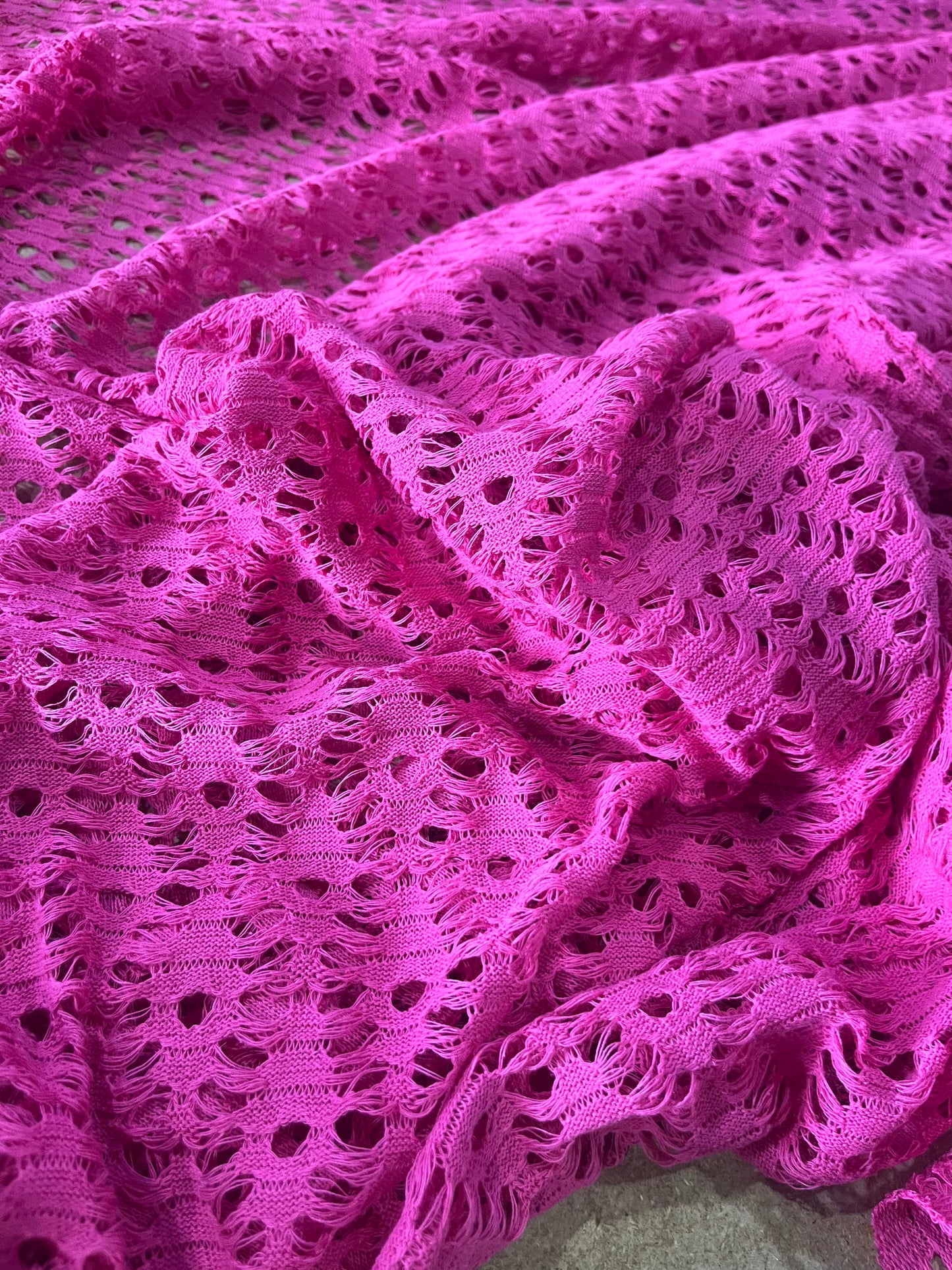 Cesare 031 cotton crochet fuchsia