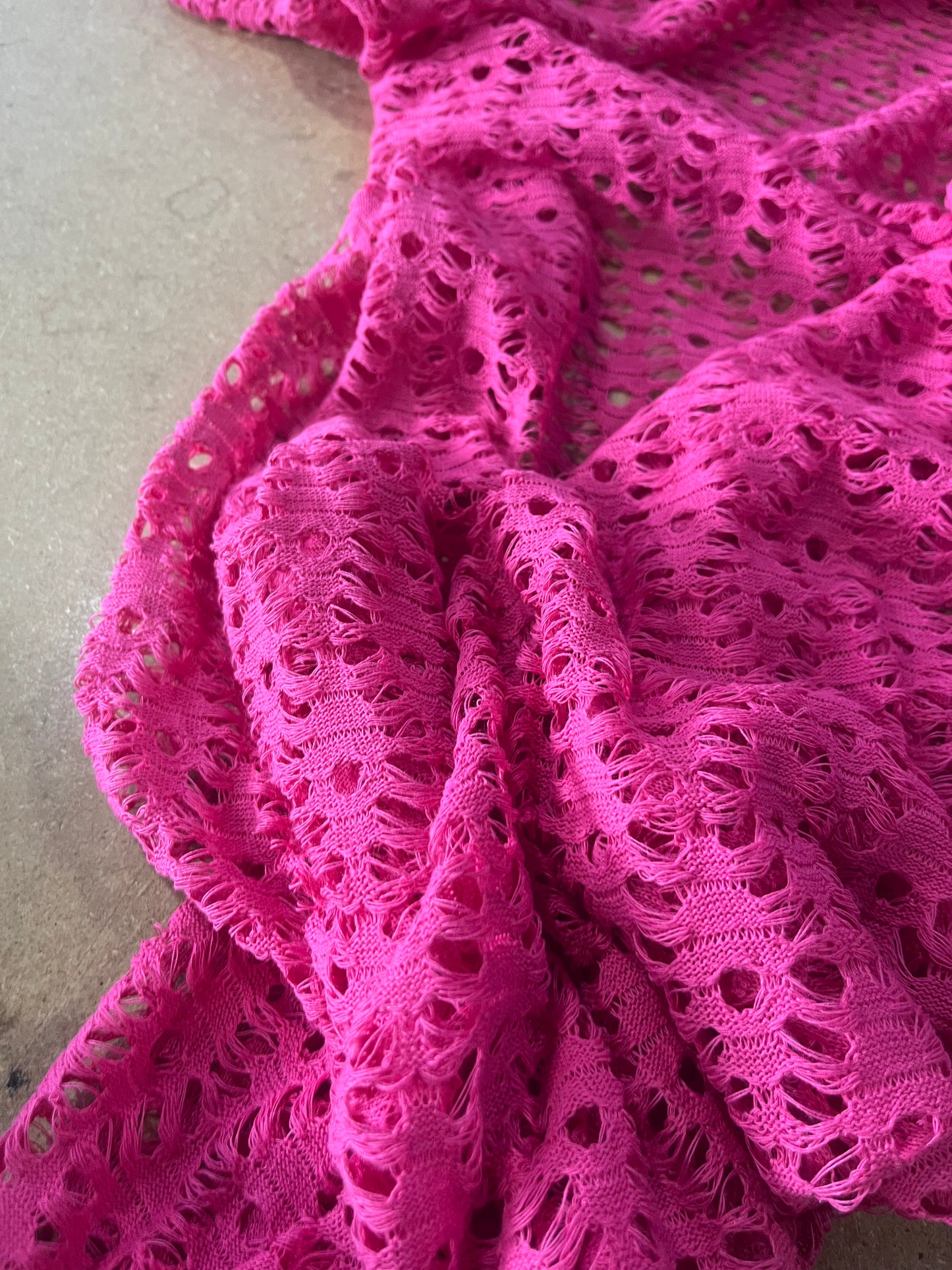 Cesare 031 cotton crochet fuchsia