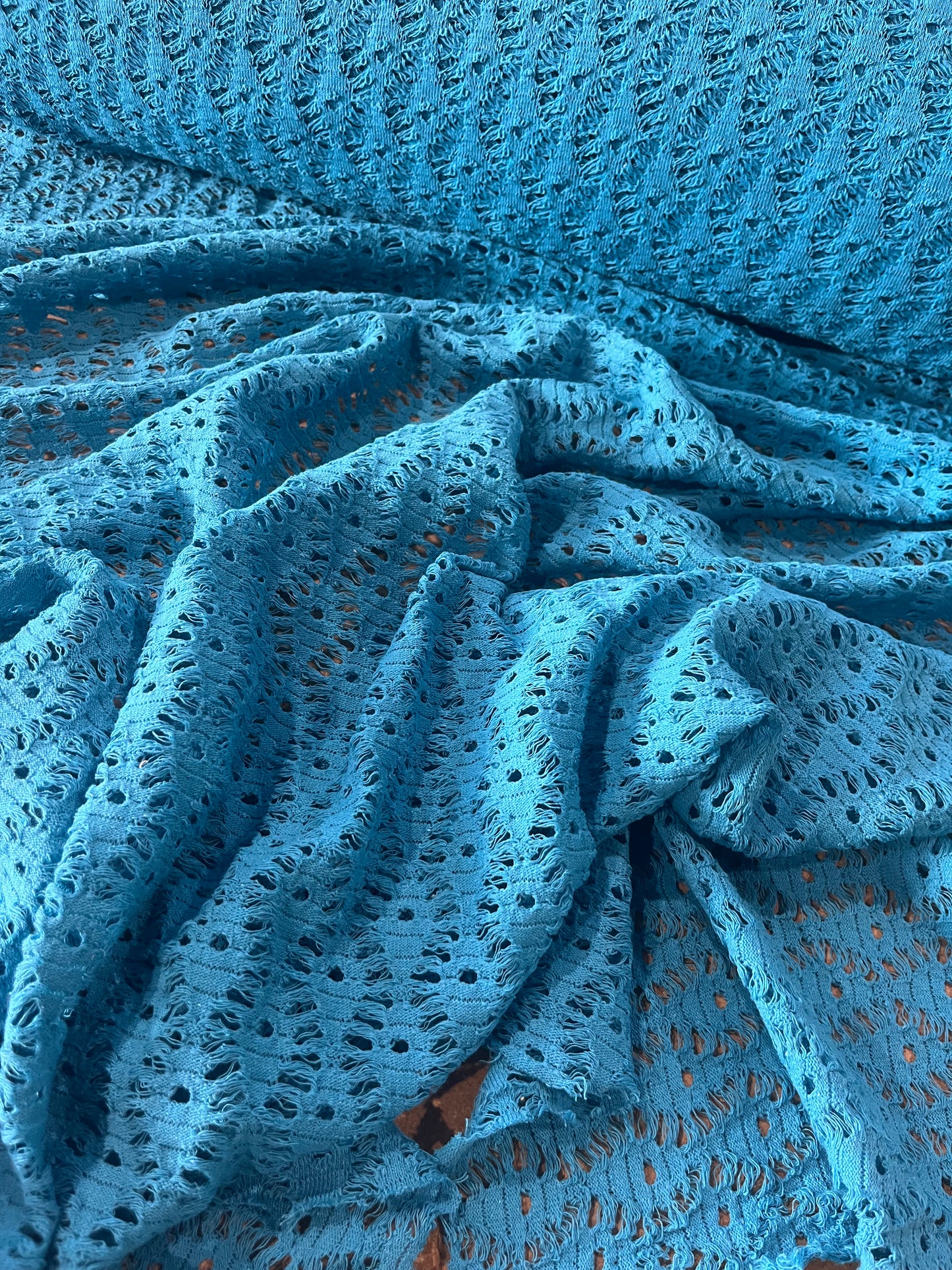Cesare 032 cotton crochet petrol