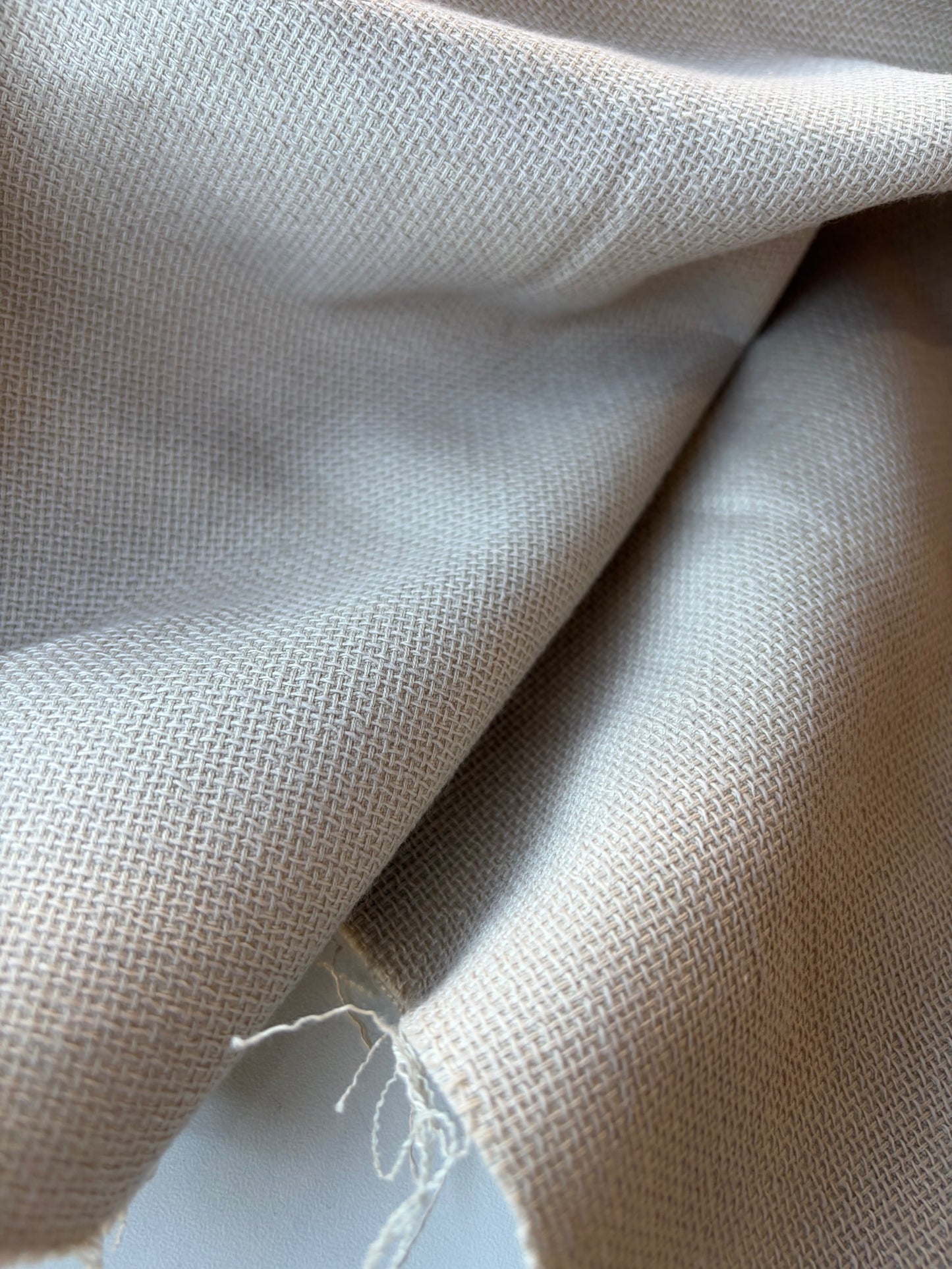 MARLON 013 structured cotton/linen sand