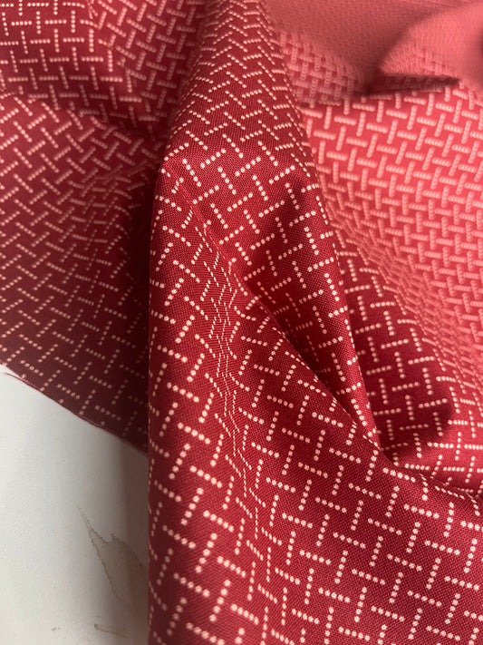 MAHARADJA 036 Indian cotton crossroads cranberry red