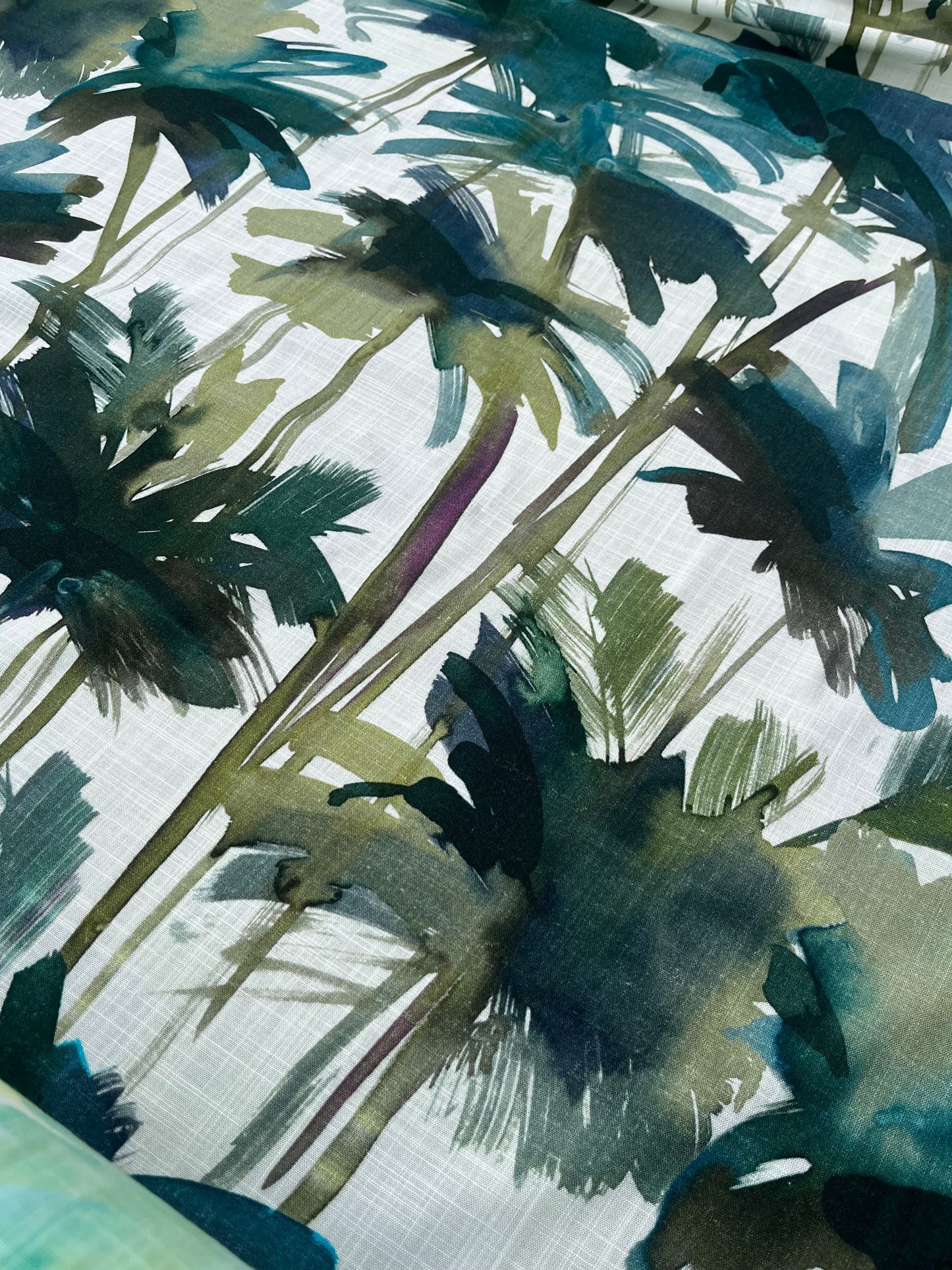 ROSARIO 003 viscose/linen palmier print
