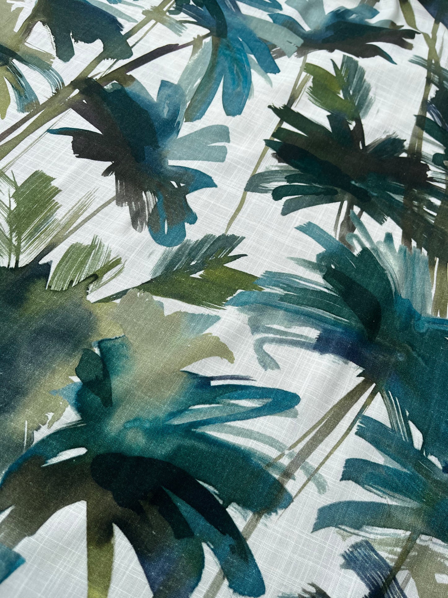 ROSARIO 003 viscose/linen palmier print