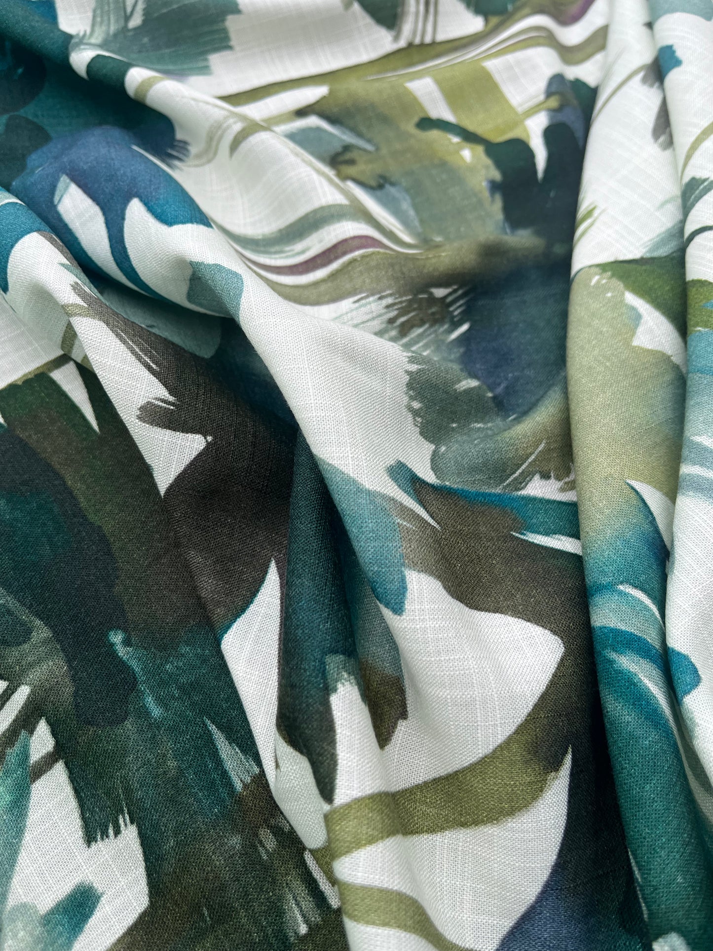 ROSARIO 003 viscose/linen palmier print