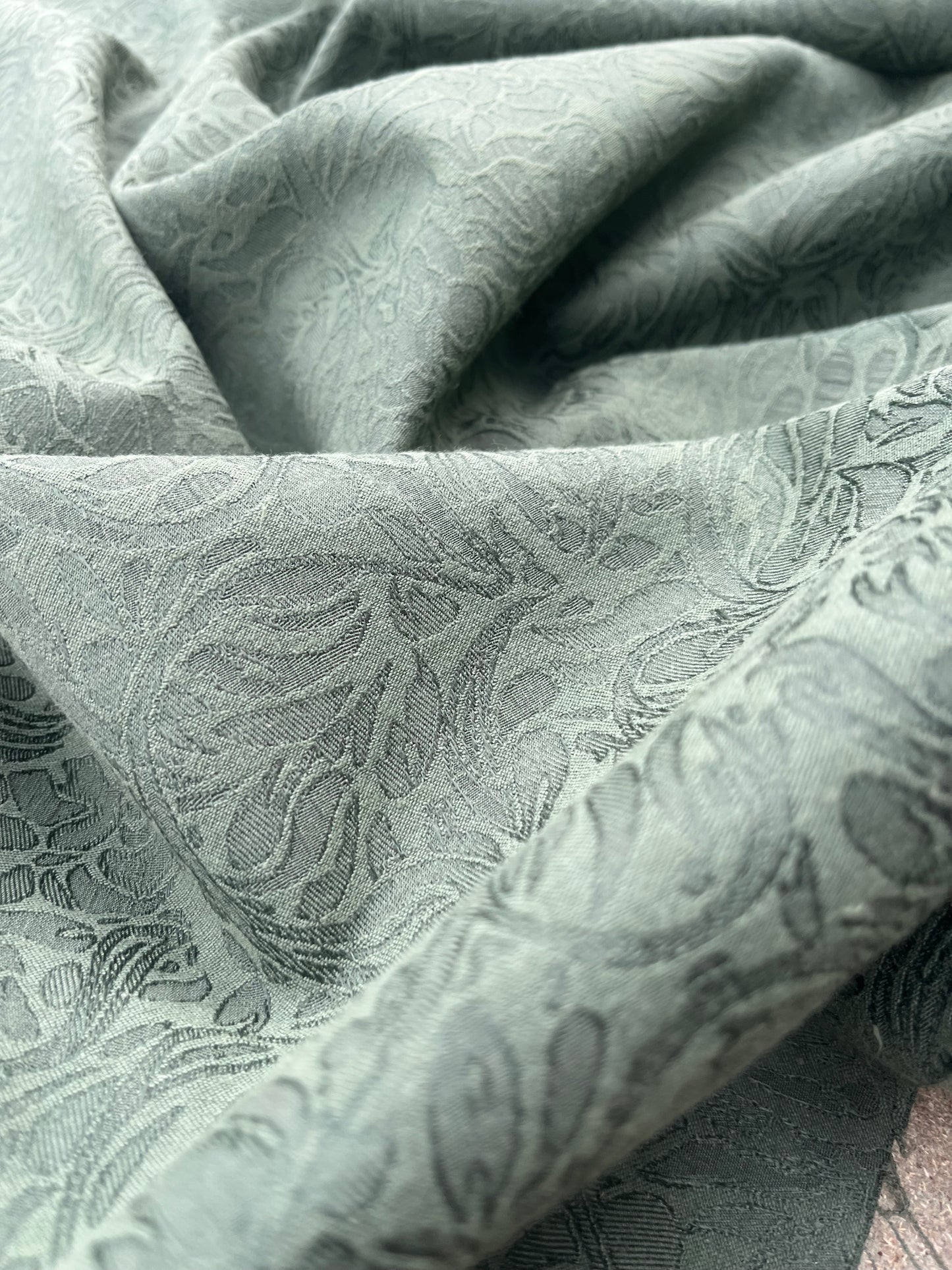 ROSARIO 004 stretch jacquard moss green