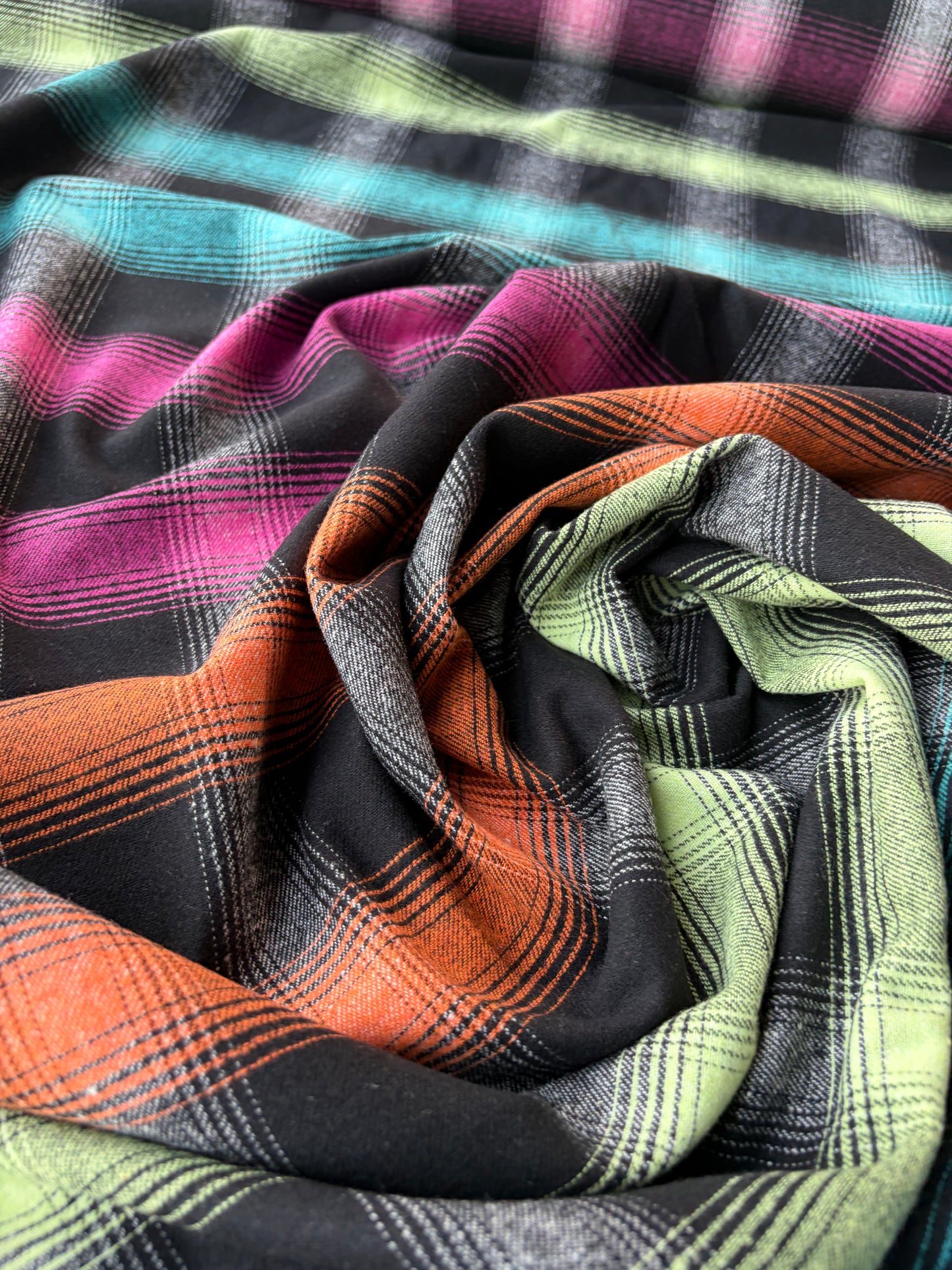 BURNS 045 BIS multicolour heavy cotton flannel check