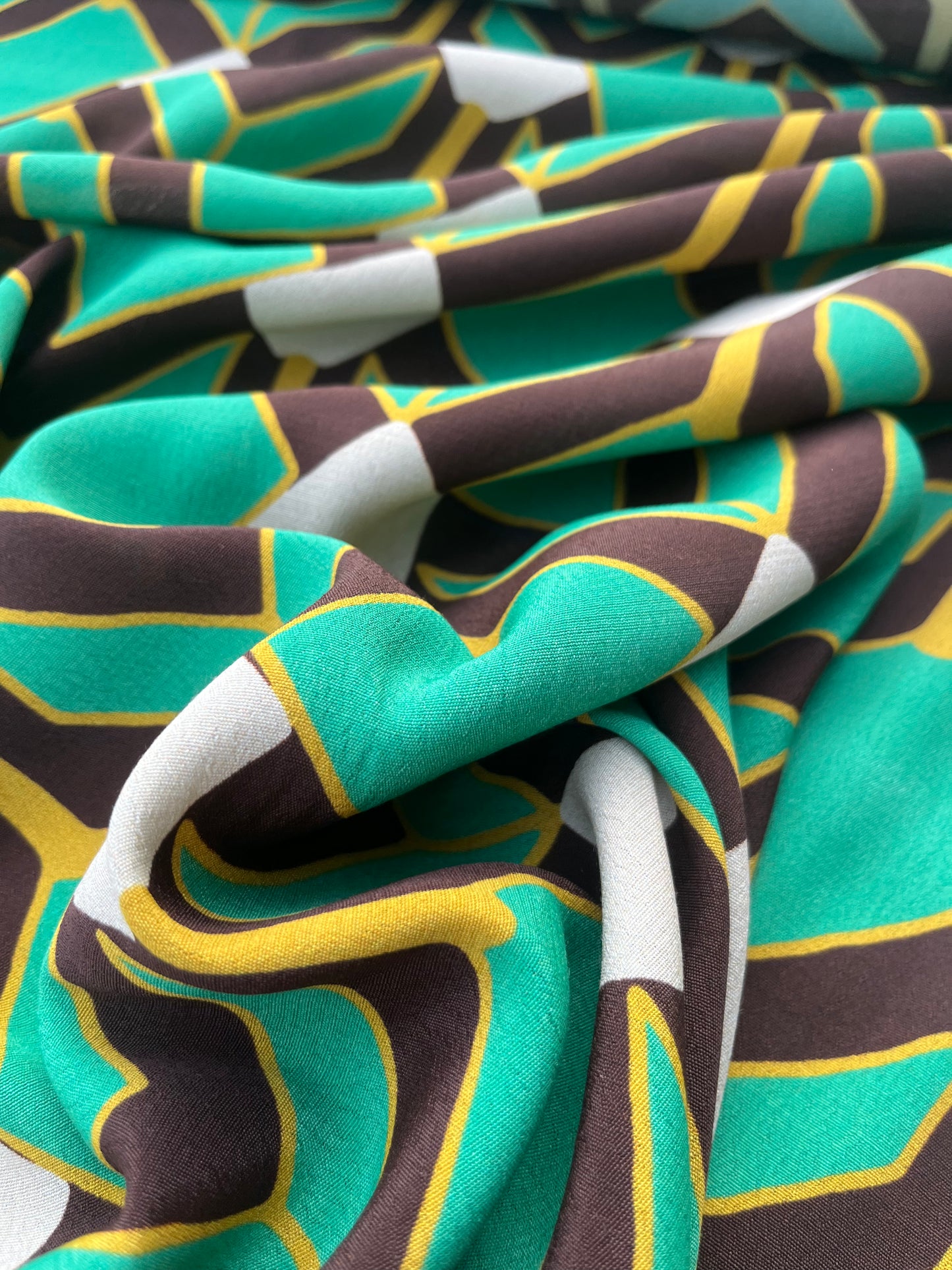 ROSARIO 007 printed viscose crêpe wax design