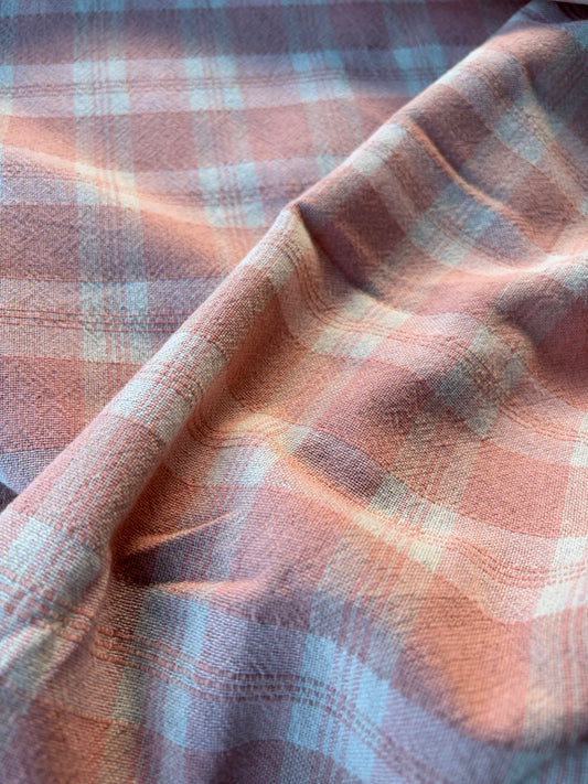 MARLON 026 washed cotton linen check