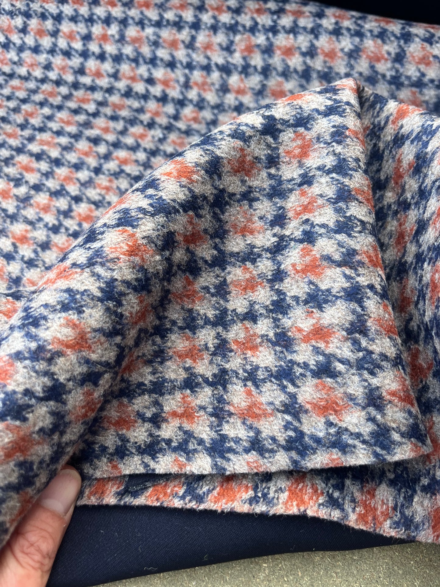 ROSARIO 011 wool pied de poule double face