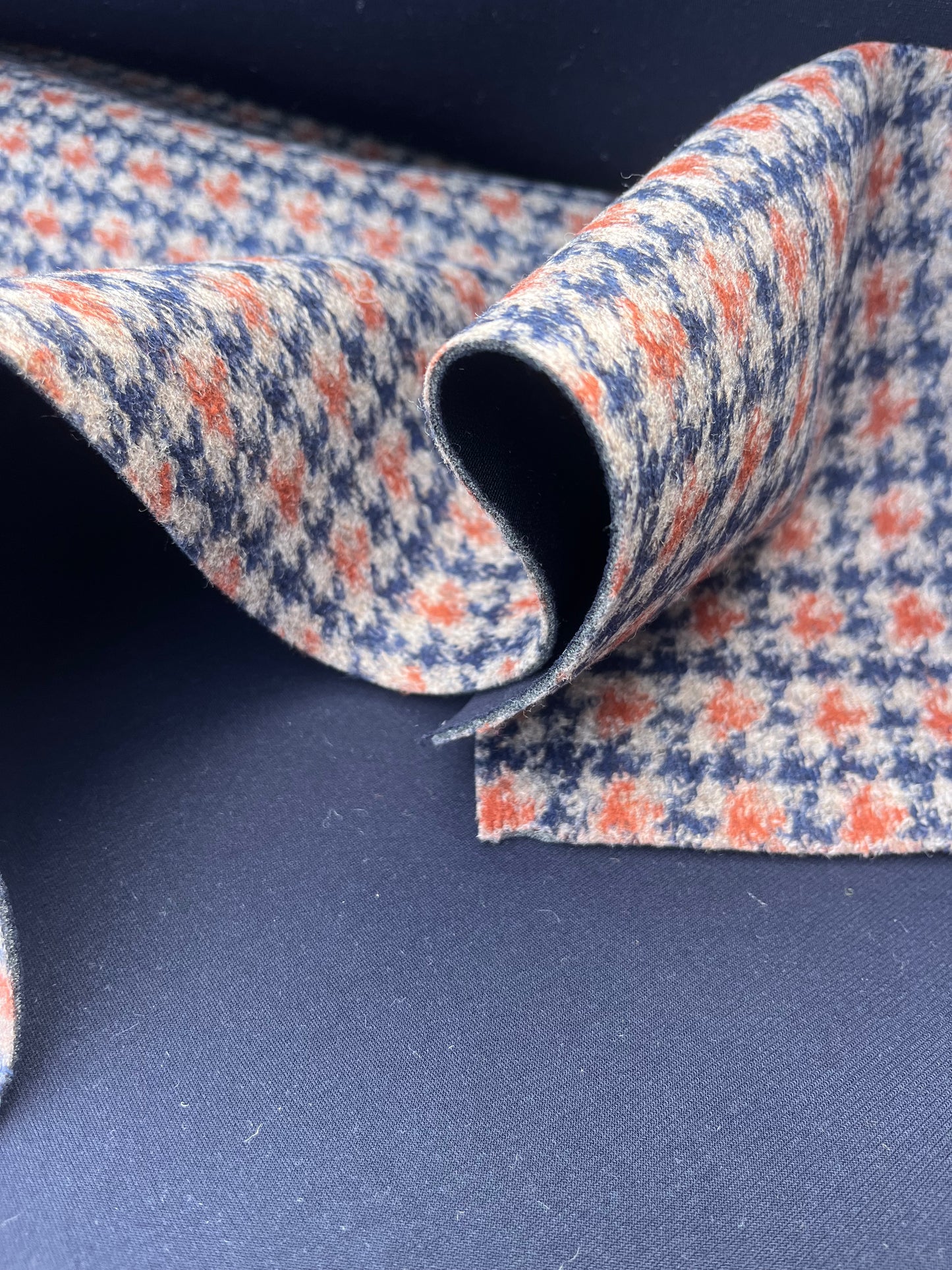 ROSARIO 011 wool pied de poule double face