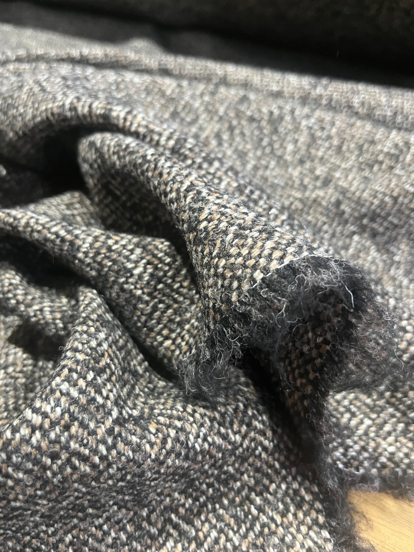 LC WOOLY 1110 tweed herringbone brown