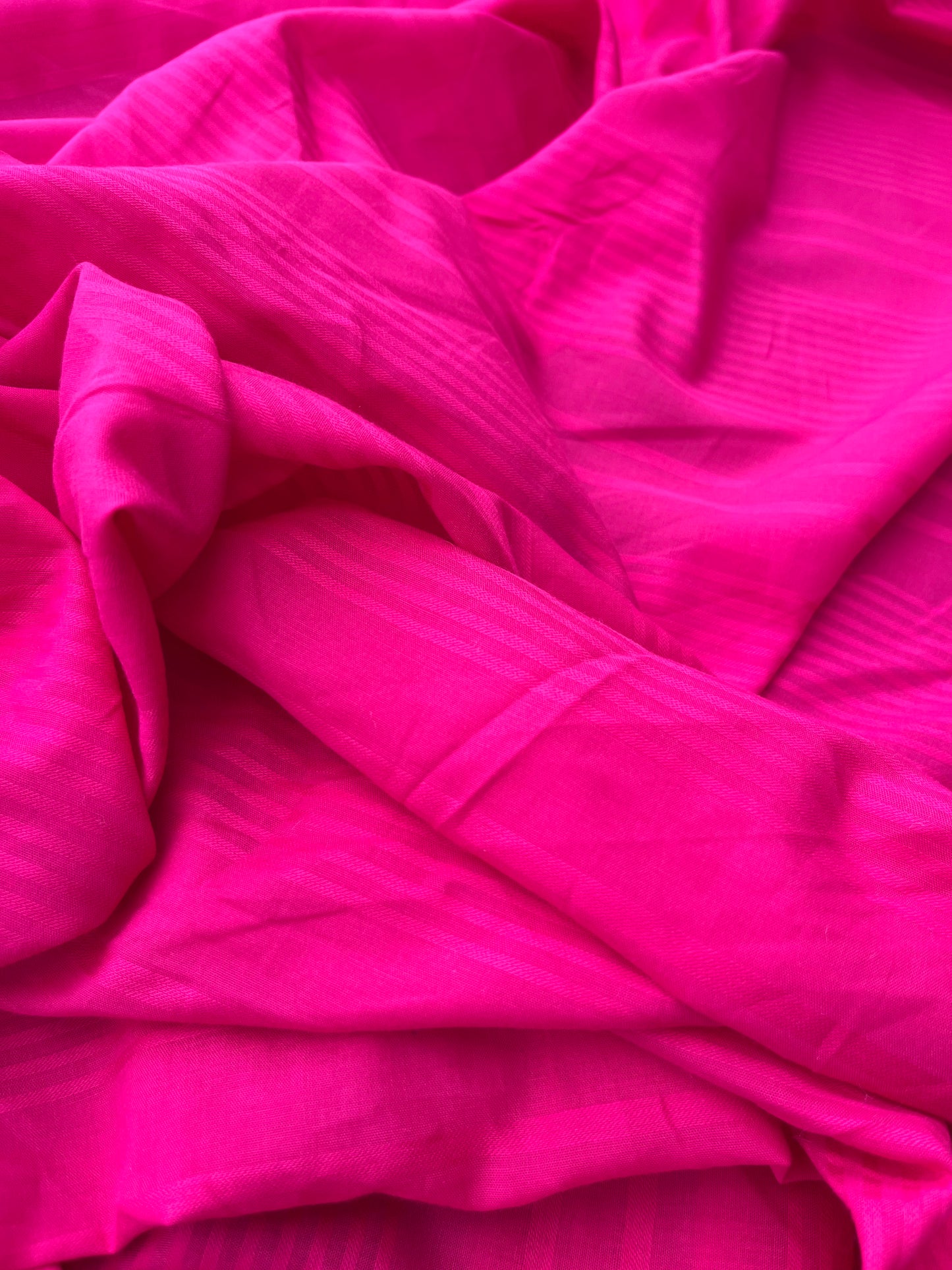 ROSARIO 015 cotton voile stripe framboise