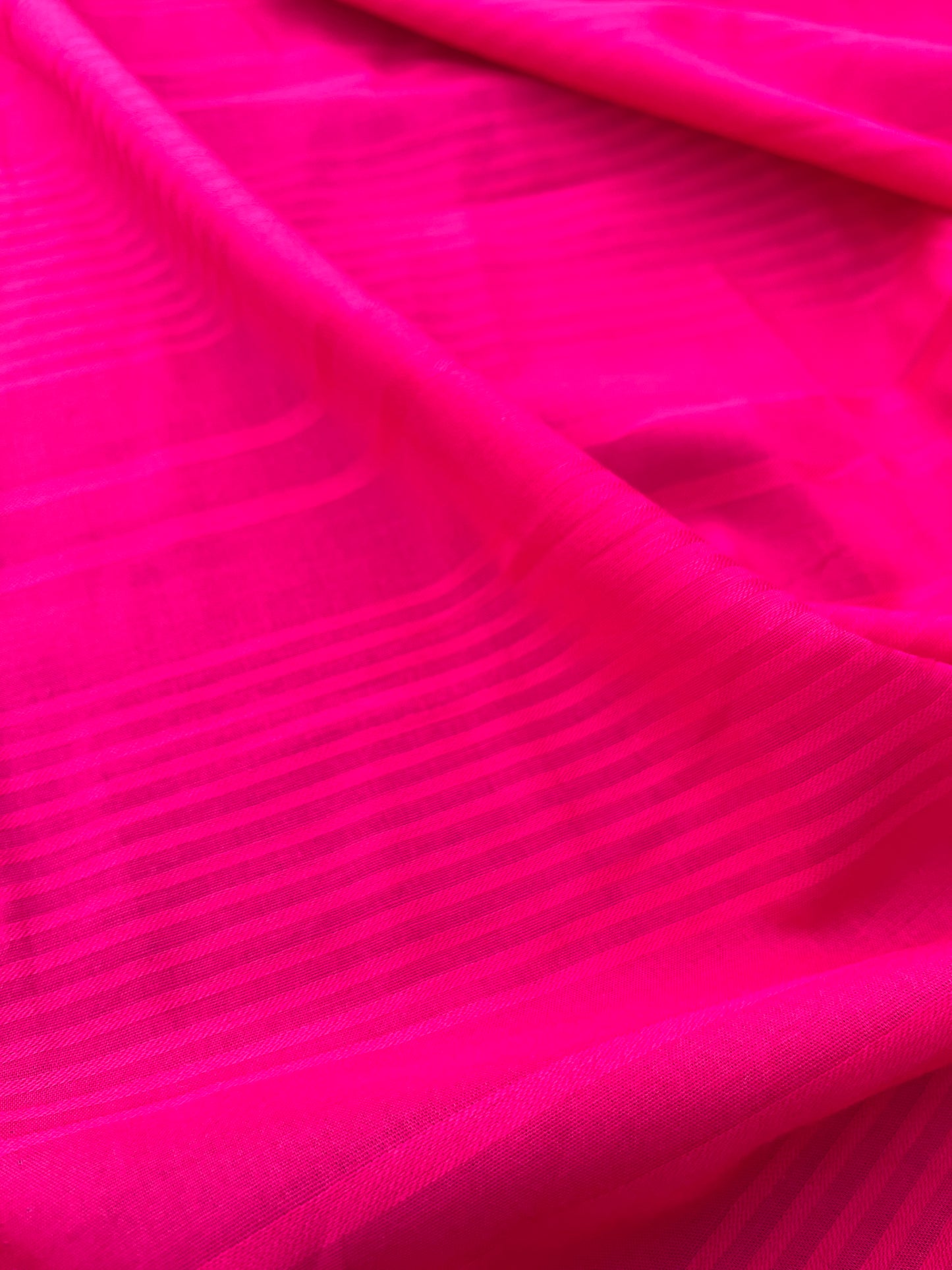 ROSARIO 015 cotton voile stripe framboise