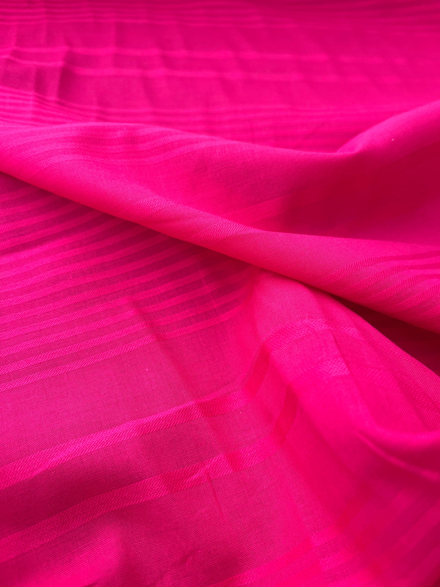 ROSARIO 015 cotton voile stripe framboise