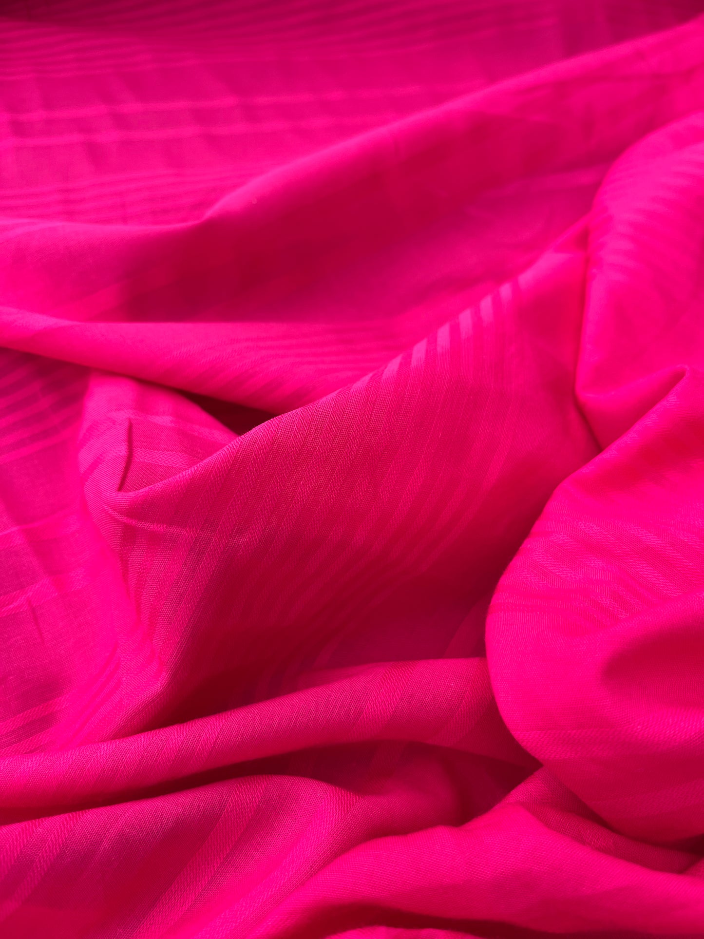 ROSARIO 015 cotton voile stripe framboise