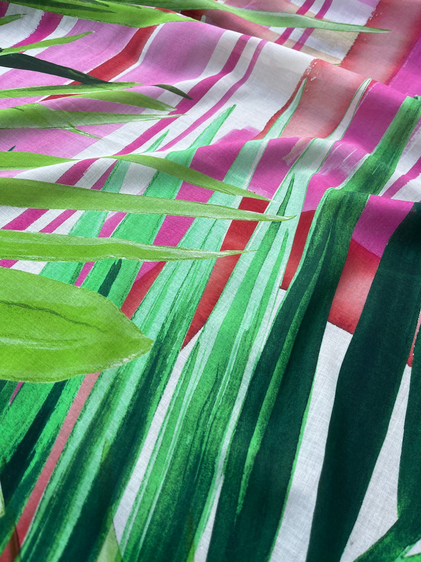 ROSARIO 016 voile cotton silk with jungle print