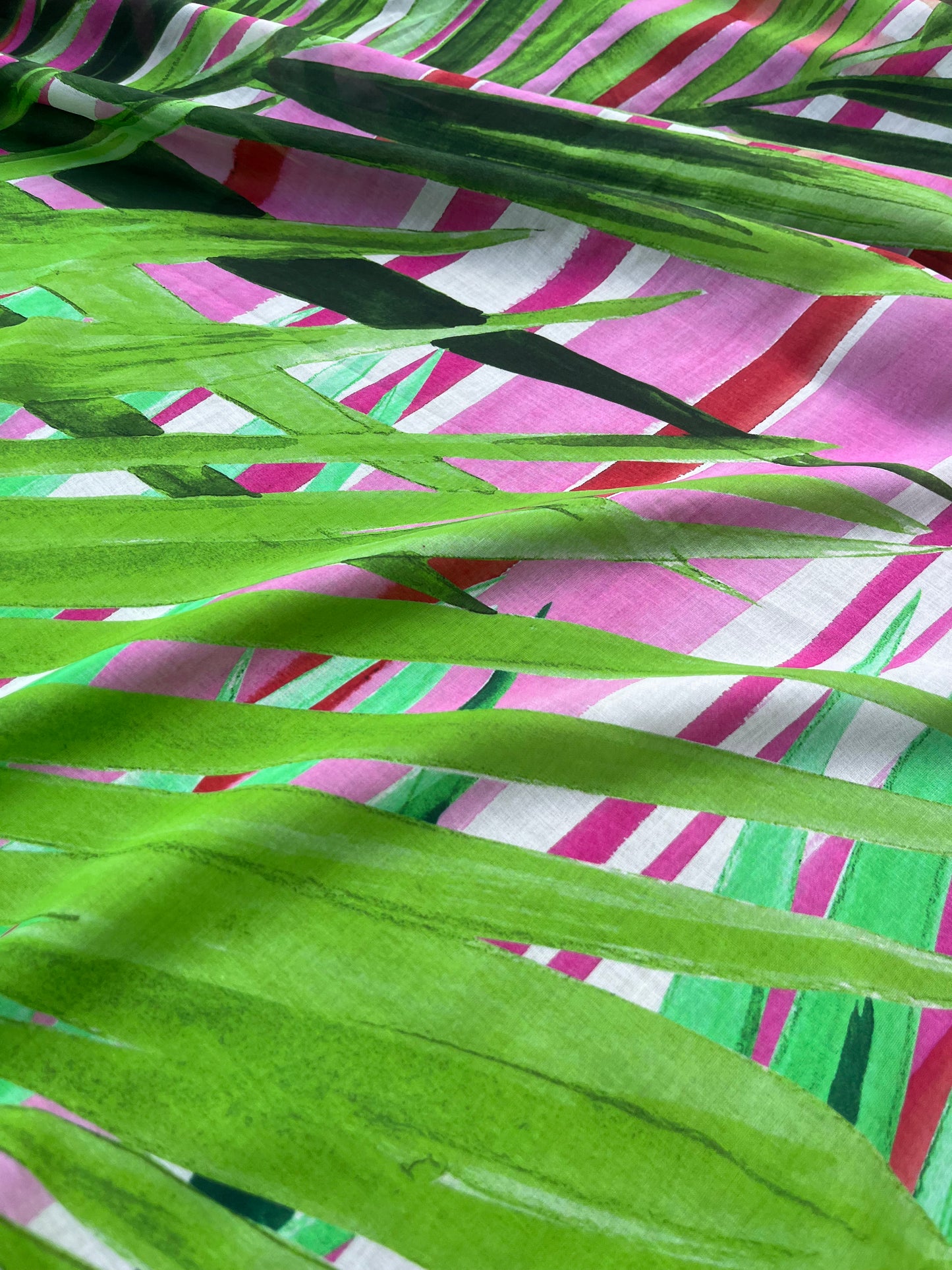ROSARIO 016 voile cotton silk with jungle print