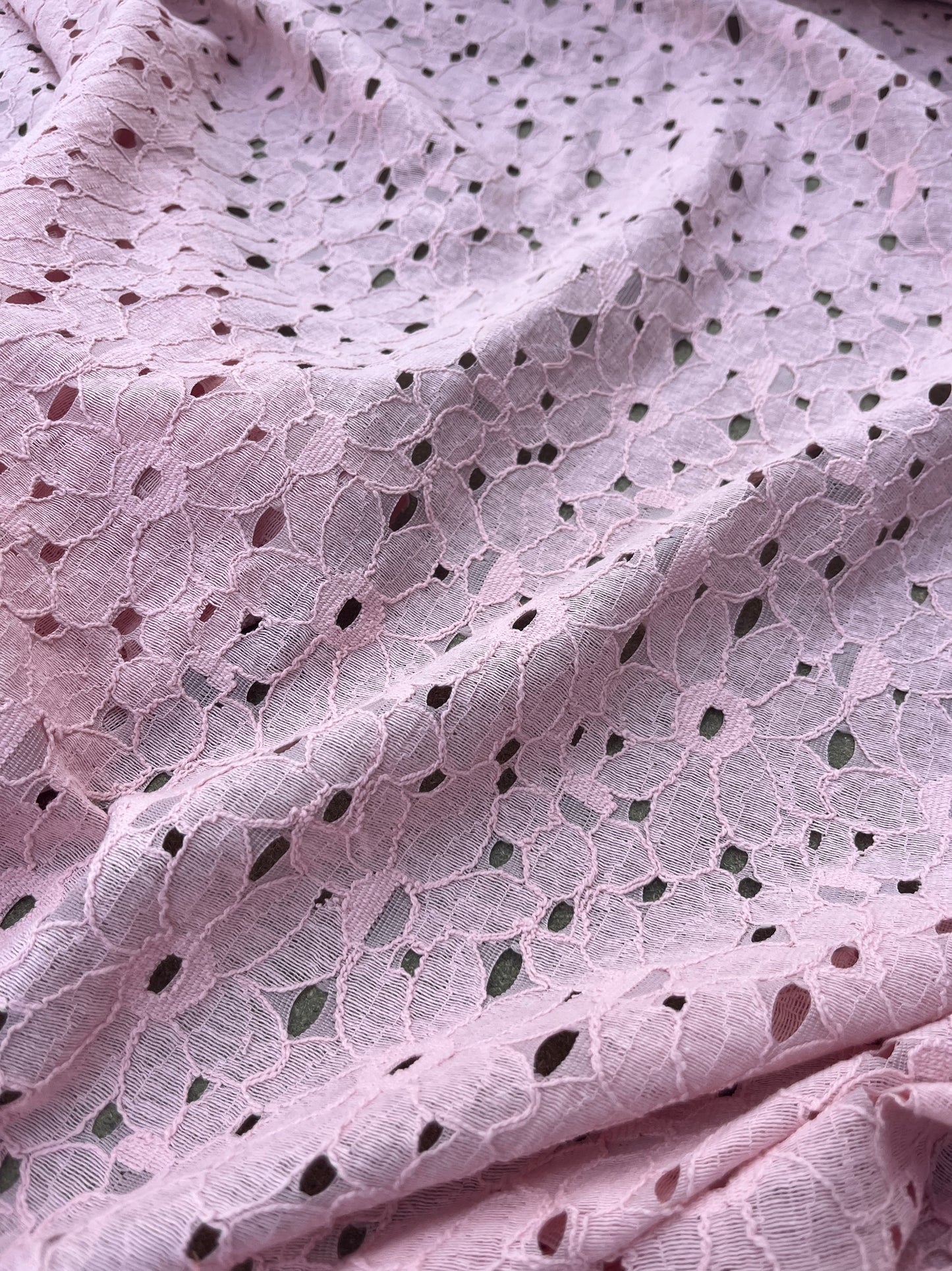 ROSARIO 017 cotton lace dusty pink
