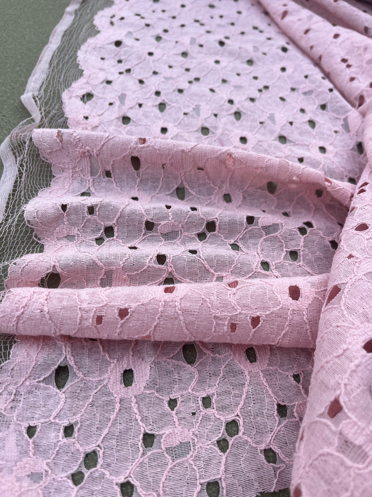 ROSARIO 017 cotton lace dusty pink