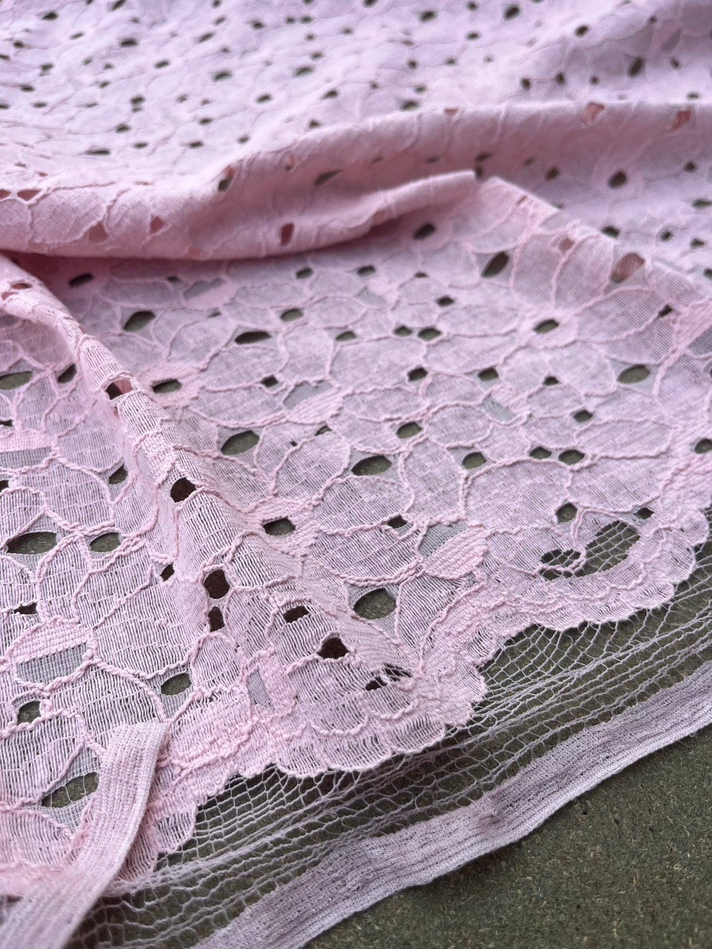 ROSARIO 017 cotton lace dusty pink