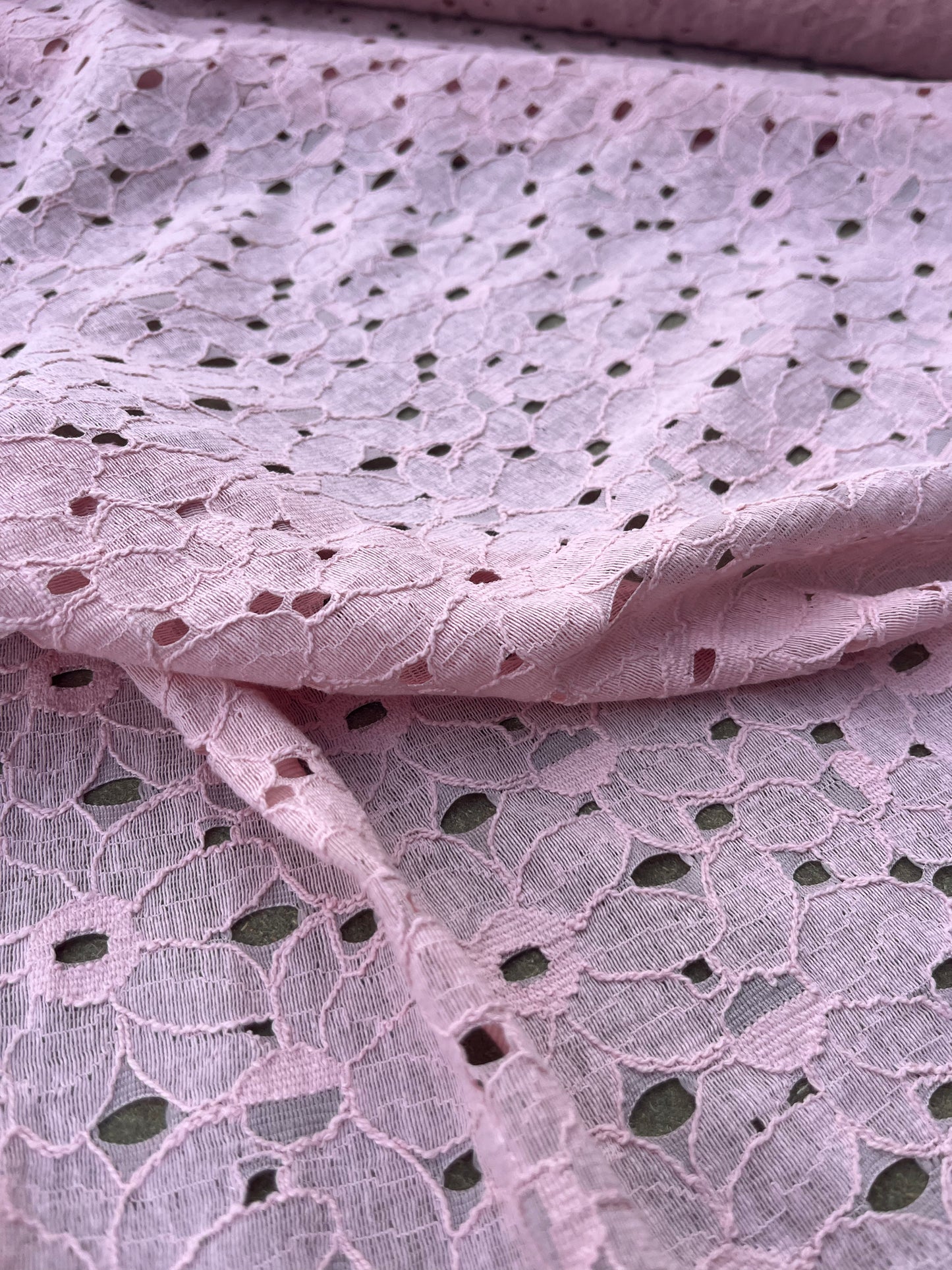 ROSARIO 017 cotton lace dusty pink