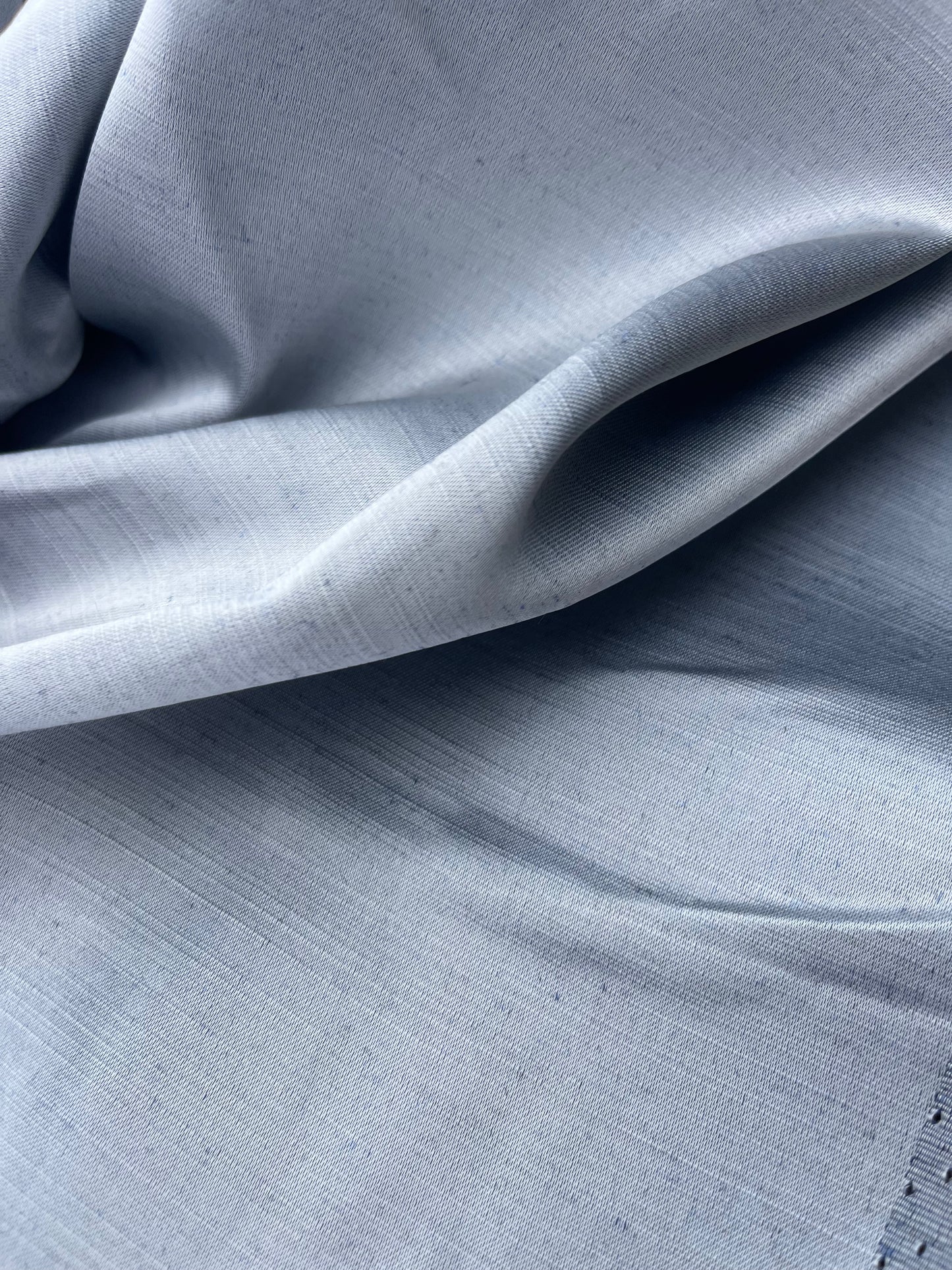 ROSARIO 022 Linen/silk shantung washed indigo
