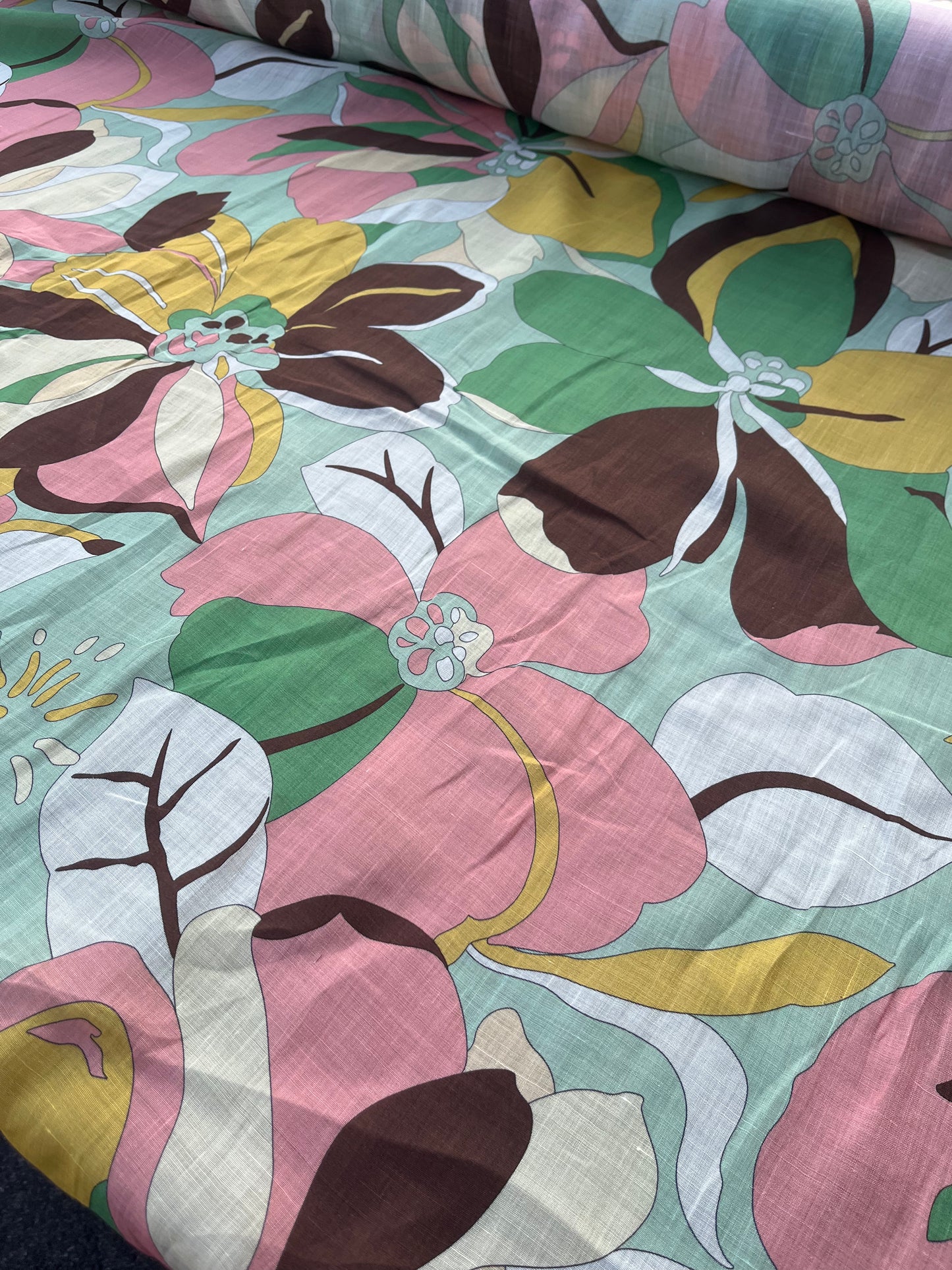 ROSARIO 026 voile cotton silk Pucci style print