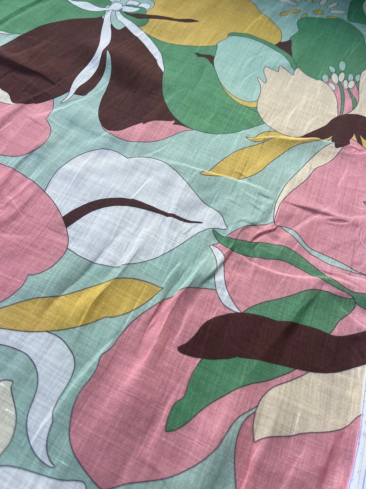 ROSARIO 026 voile cotton silk Pucci style print