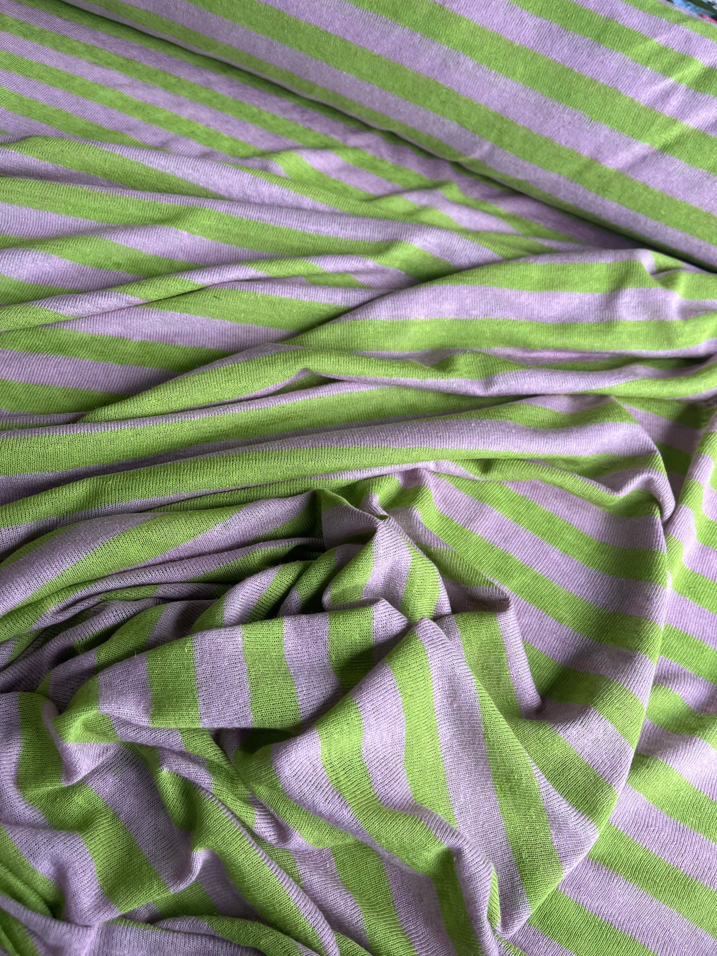 BASILE 013 jersey linen/cotton stripes