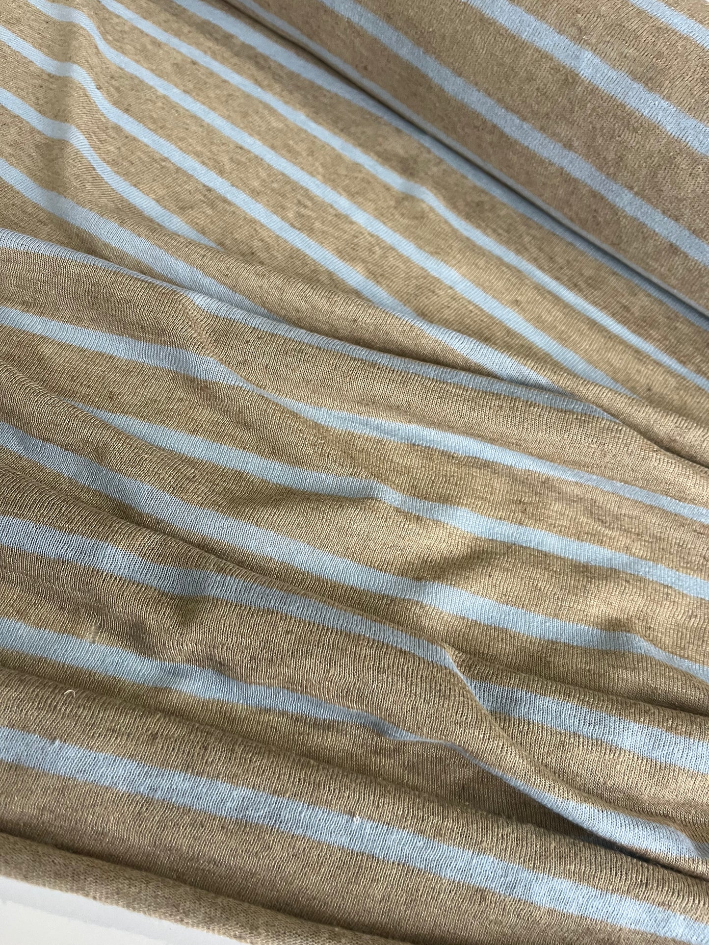 BASILE 015 jersey linen/cotton stripes