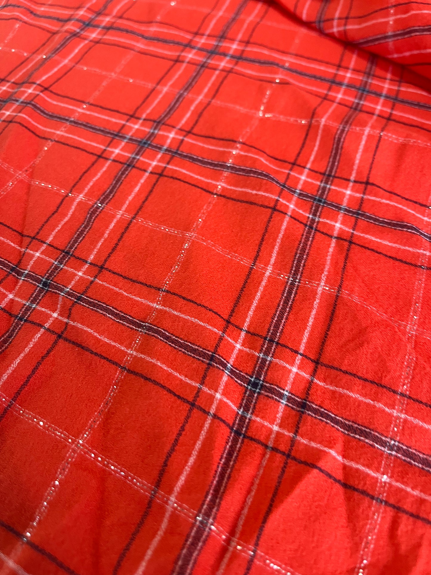 BASILE 019 cotton lurex check