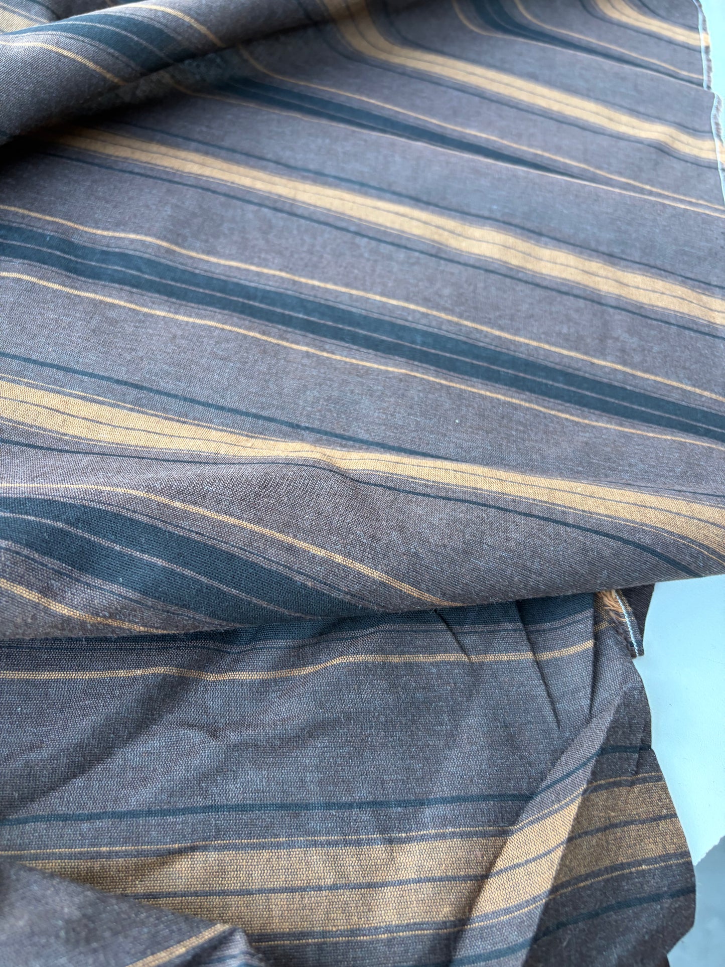 MOLKO 020 brown/black cotton jacquard stripes