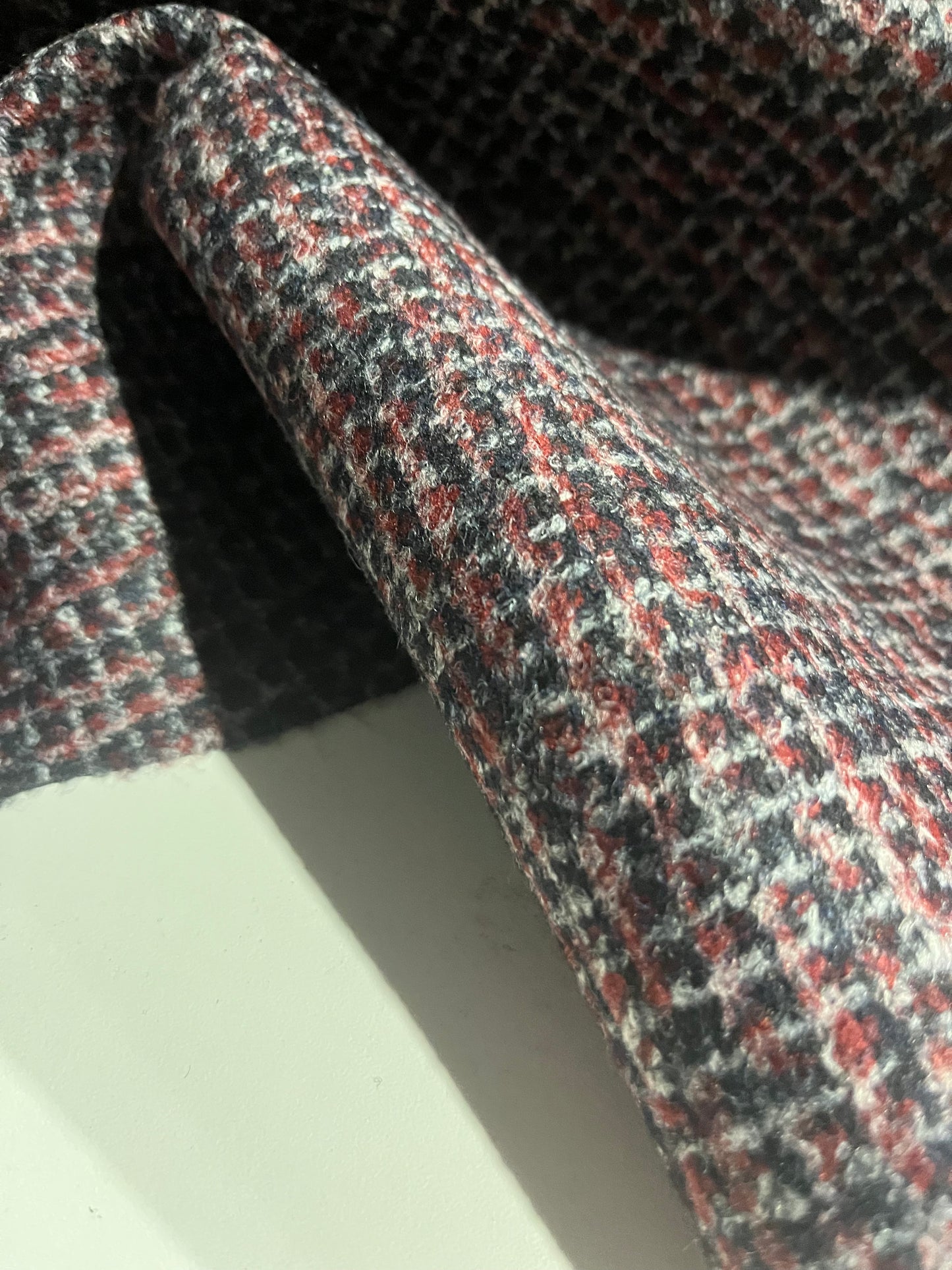 Flip side 100 wool contrecollé small check