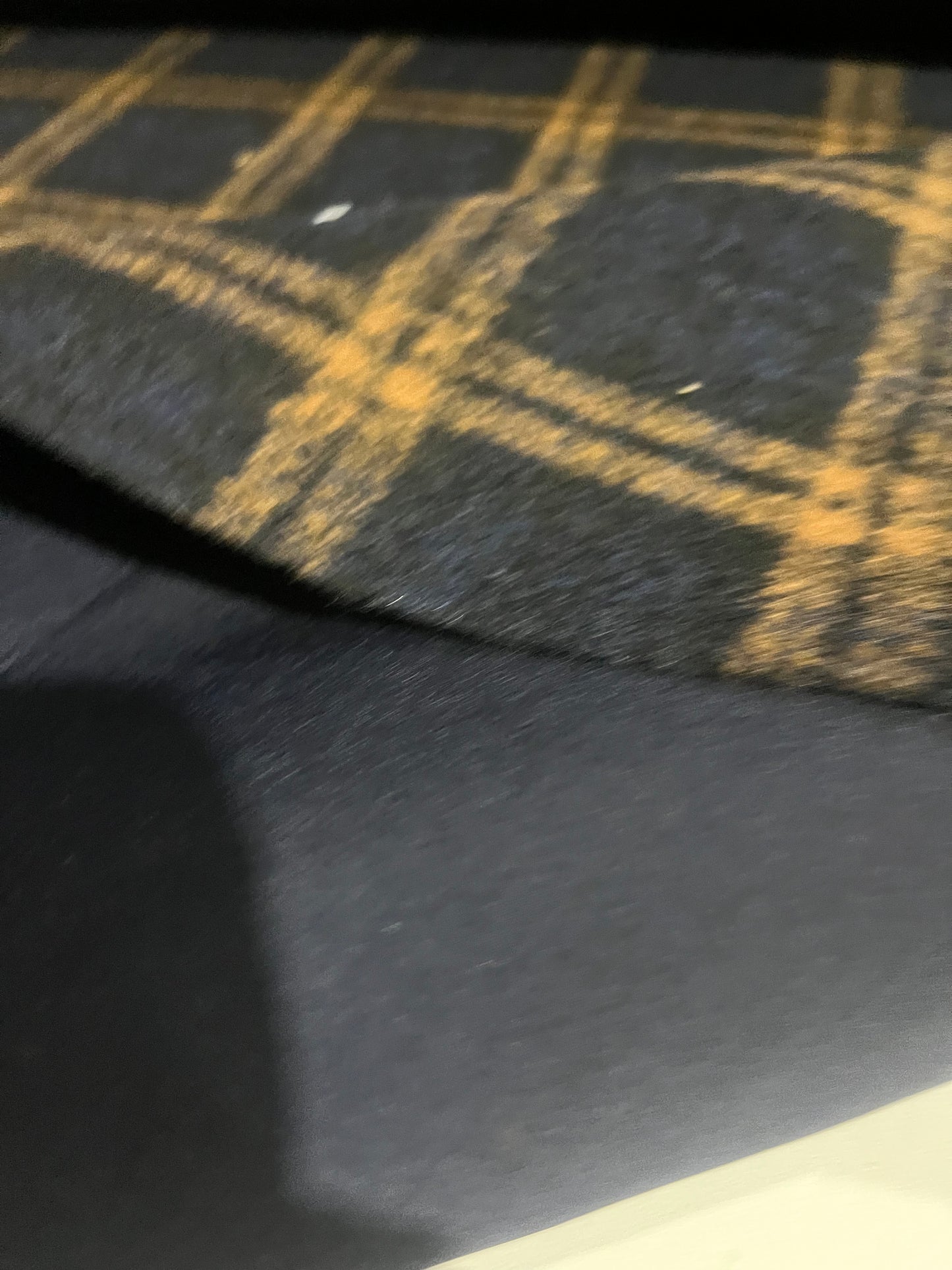 Flip side 115 wool contrecollé navy/camel check