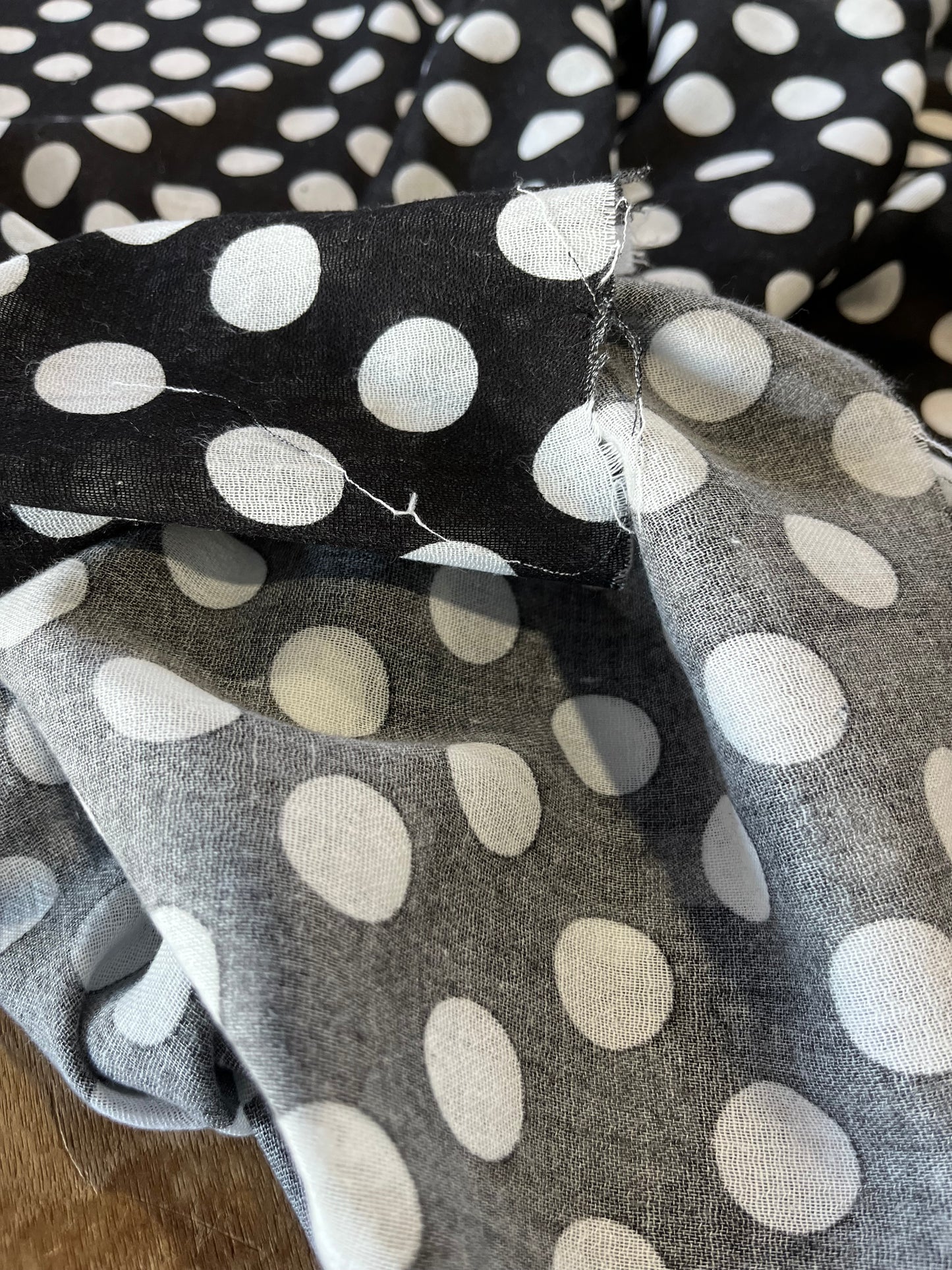 D01 SESANE 002 cotton gaze with dots