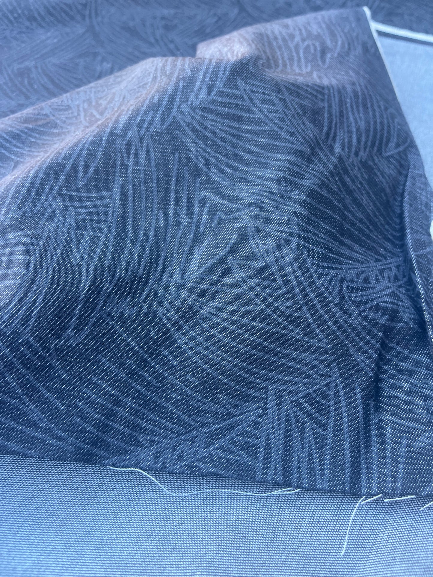 DENIM COLLECTION 007 light black denim with print