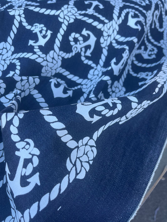 DENIM COLLECTION 008 heavy denim with print