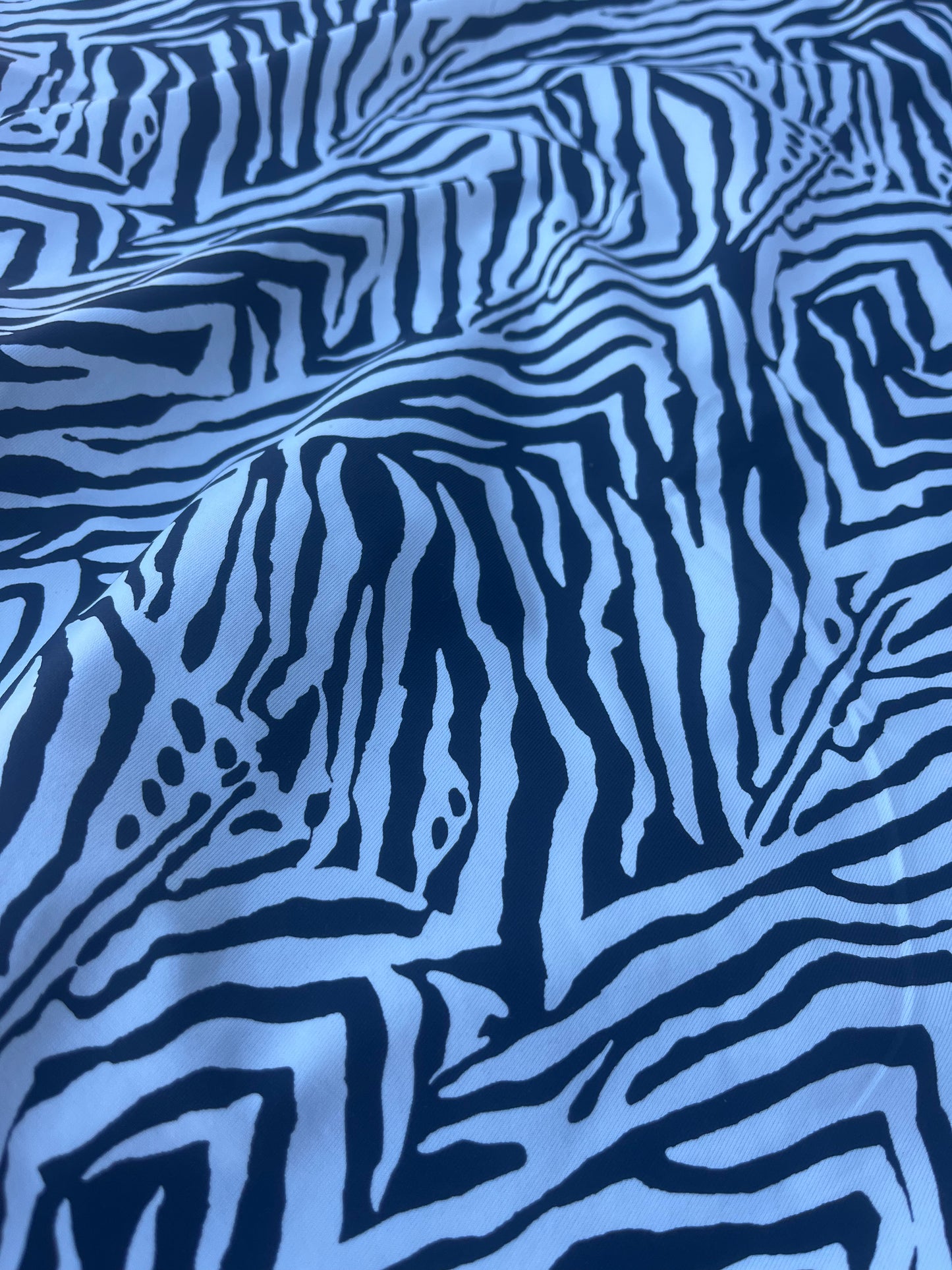 DONDP 1000 jersey viscose elasthane black/white zebra